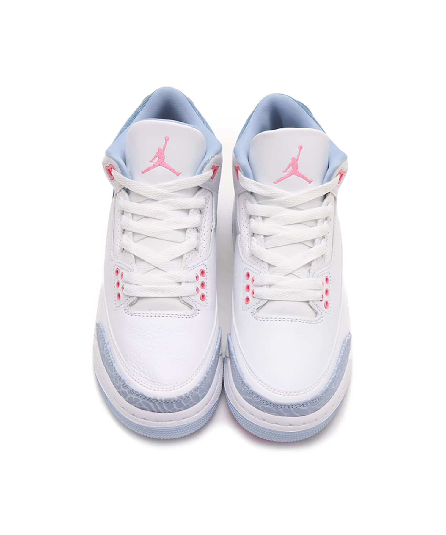 JORDAN BRAND AIR JORDAN 3 RETRO (GS) WHITE/PINK GLOW-COBALT BLISSの画像