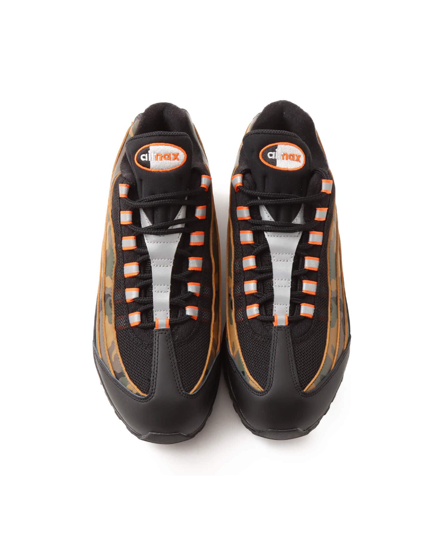 NIKE AIR MAX 95 QS BLACK/SAFETY ORANGE-METALLIC SILVERの画像
