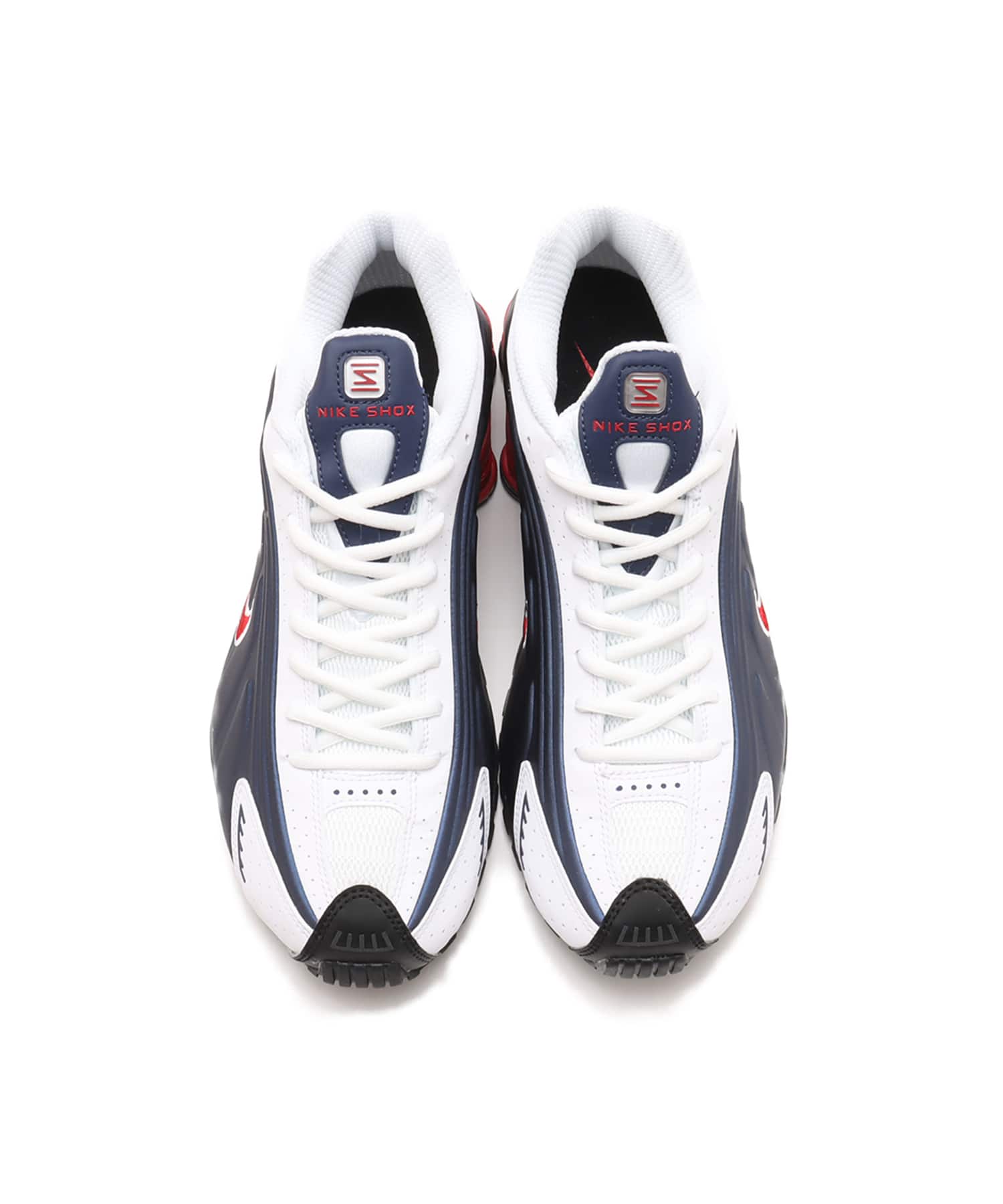NIKE SHOX R4 MIDNIGHT NAVY/GYM RED-WHITEの画像