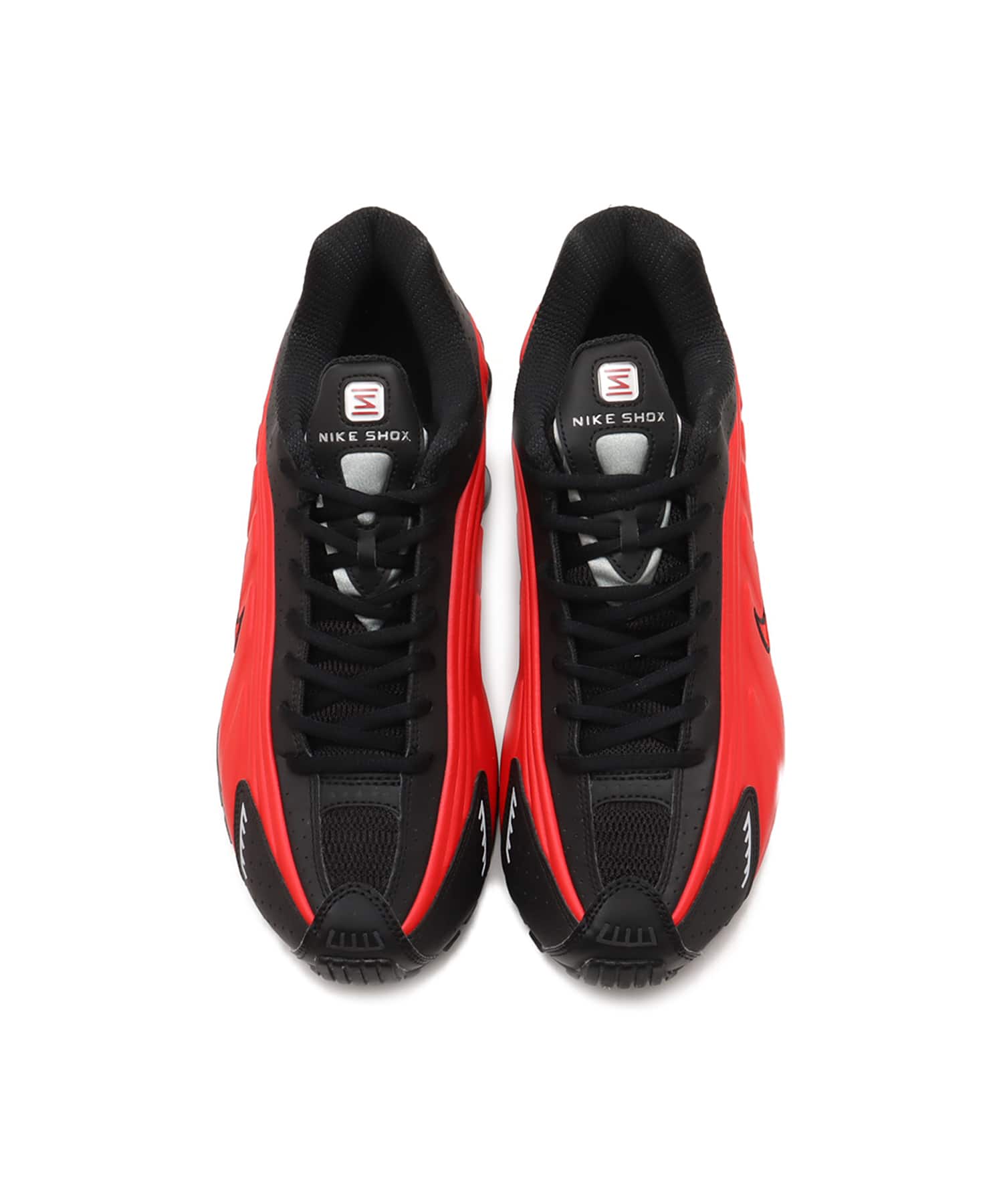 NIKE SHOX R4 UNIVERSITY RED/UNIVERSITY RED-BLACKの画像