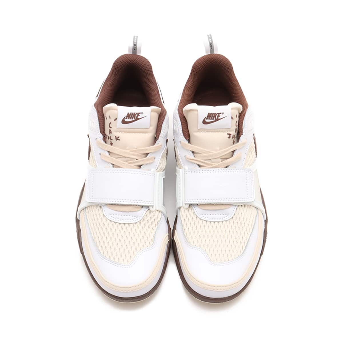 NIKE ZOOM FIELD JAXX WHITE/LT CHOCOLATE-WHITEの画像