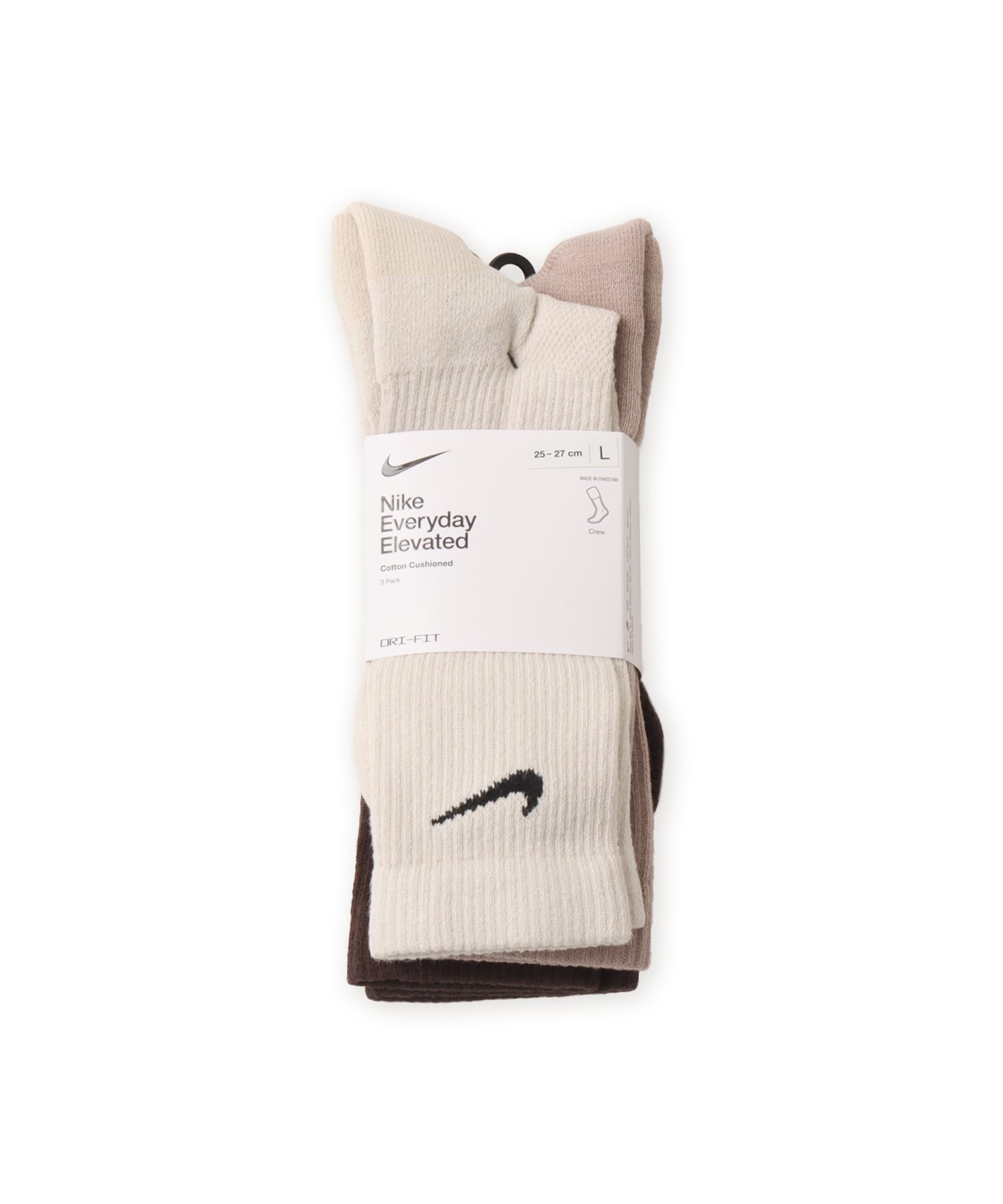 NIKE U NK ED ELVD CRW 3P - 144 LT OREWOOD BROWN(BLACK)/MALT(BLACK)/BAROQUE BROWN(BLACK)の画像
