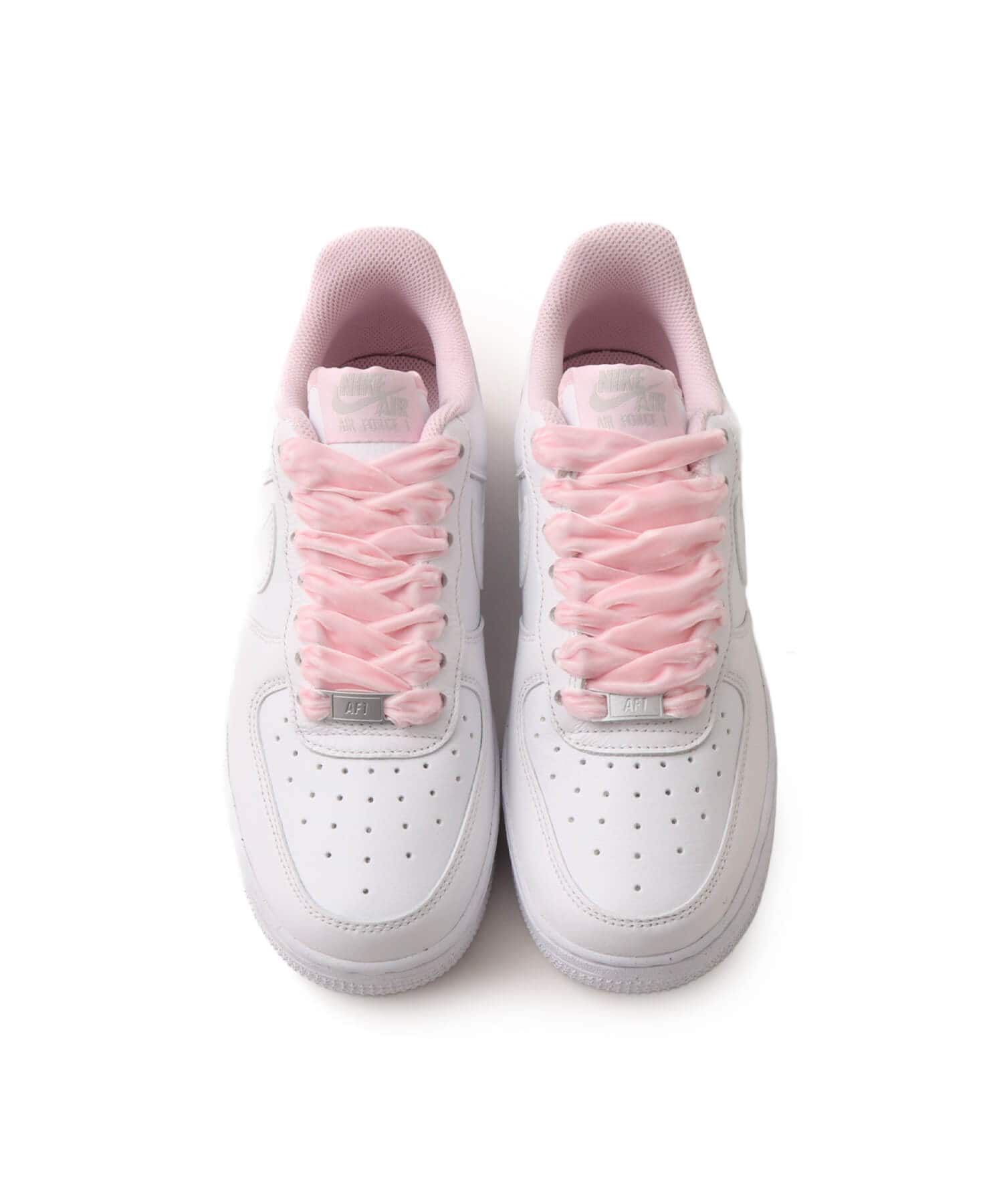 NIKE W AIR FORCE 1 '07 VINTAGE PINK FOAM/WHITE-GREY FOG-METALLIC SILVERの画像