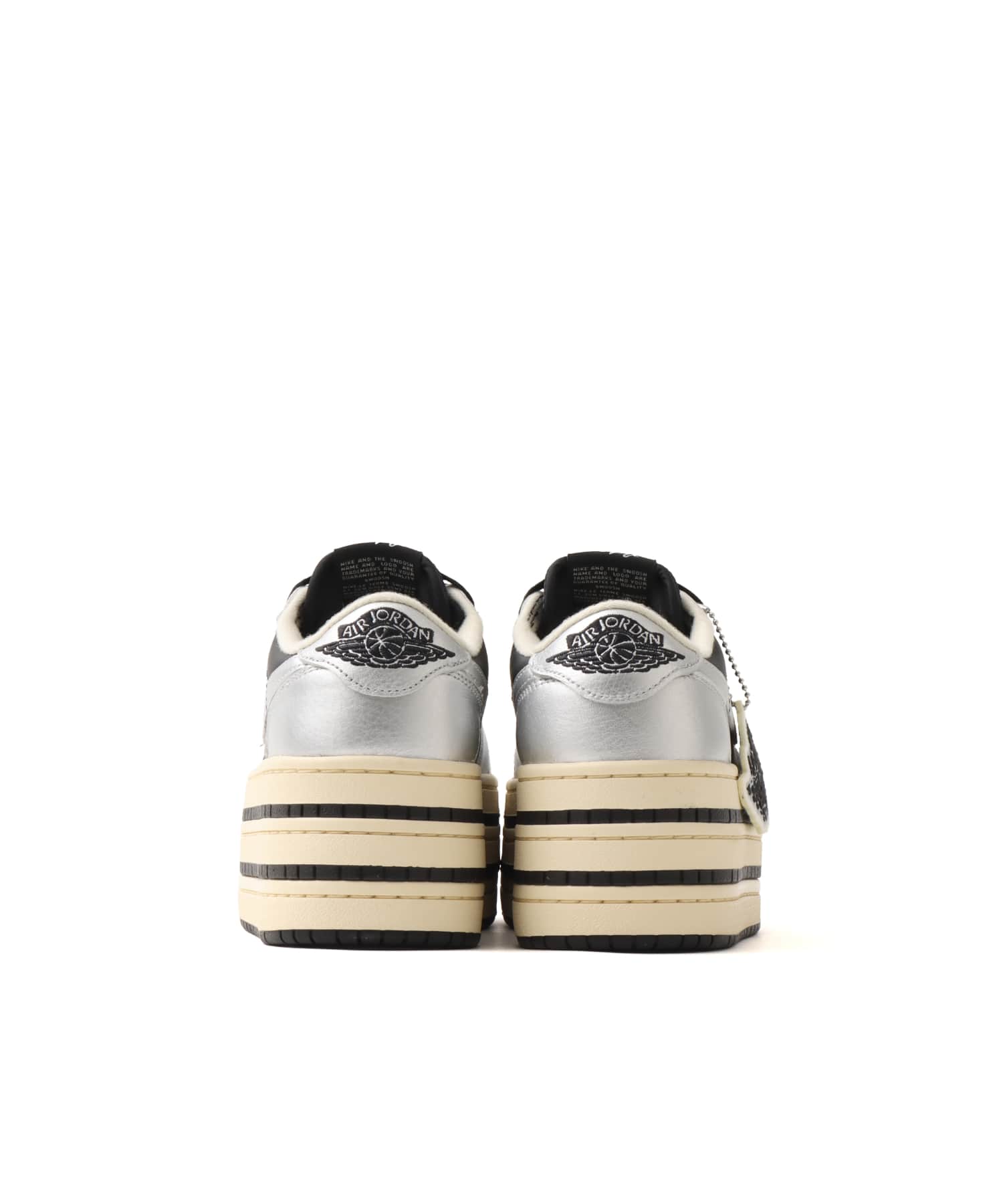 JORDAN BRAND AIR JORDAN 1 TRIPLE STACK METALLIC SILVER/BLACK-MUSLINの画像