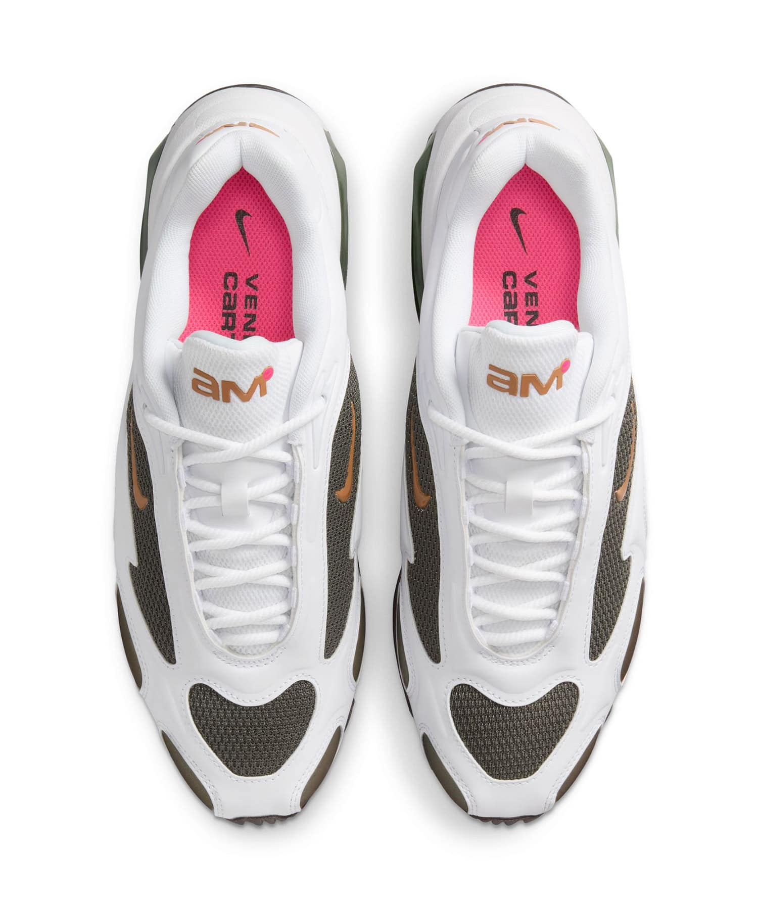 NIKE WMNS AIR MAX MUSE VC WHITE/HYPER PINK-CARGO KHAKIの画像