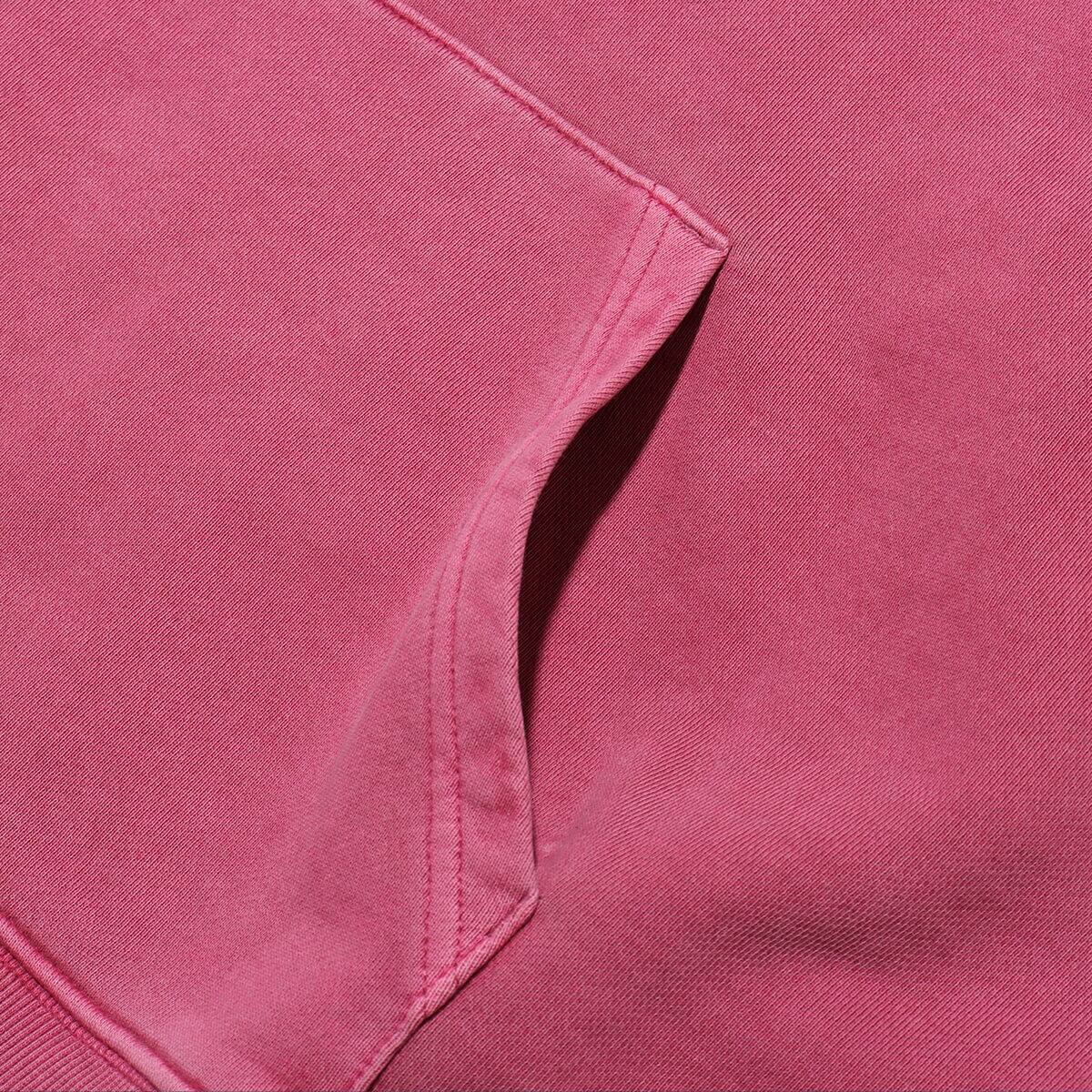 CARHARTT HOODED NELSON SWEATSHIRT Magenta garment dyedの画像