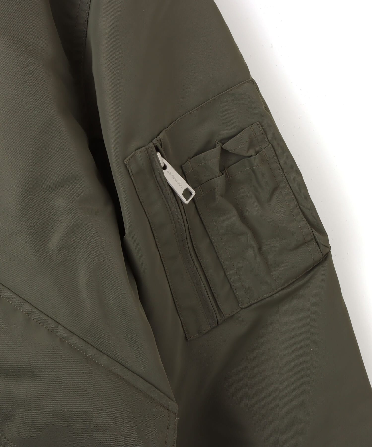 CARHARTT HOODED OLTERA BOMBER Cypress / Persimmonの画像