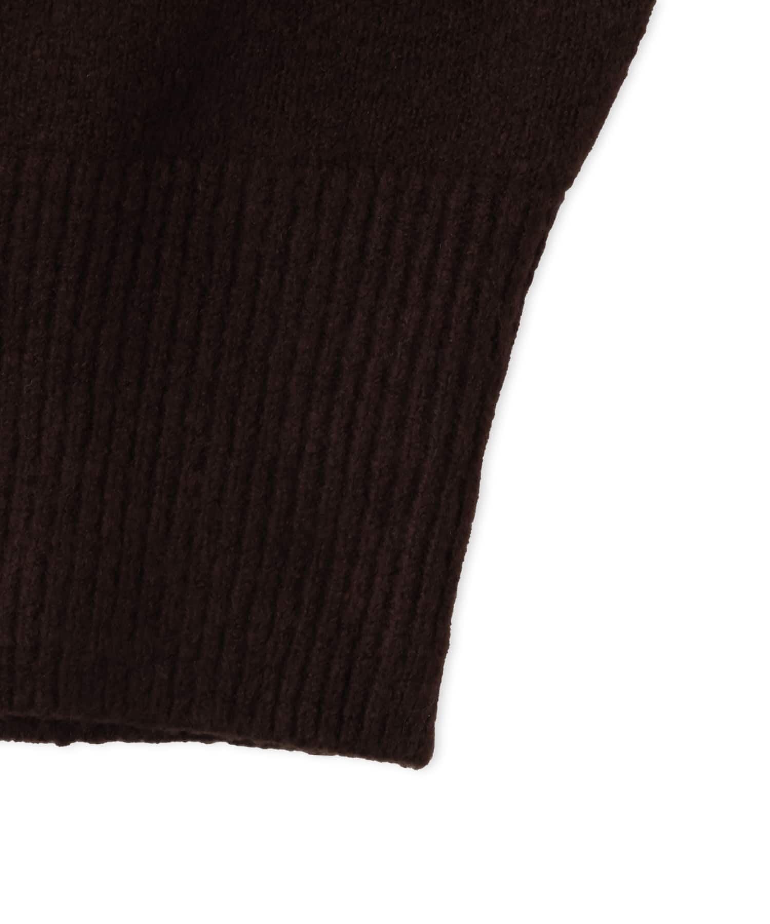 adidas ESSENTIALS KNIT HOODIE オーロラコーヒーの画像