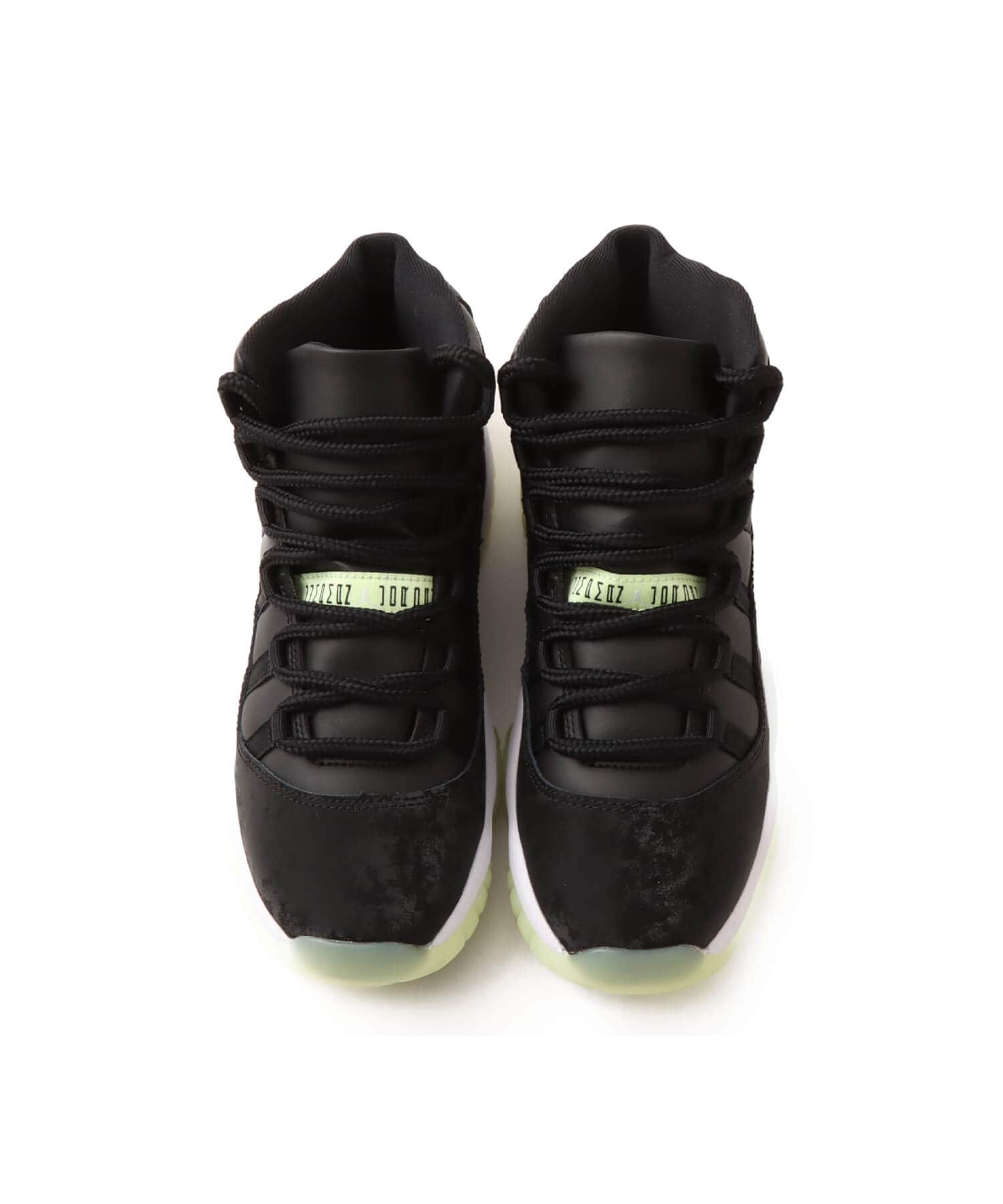 JORDAN BRAND AIR JORDAN 11 RETRO (GS) BLACK/BARELY VOLT-DARK RAISIN-WHITEの画像