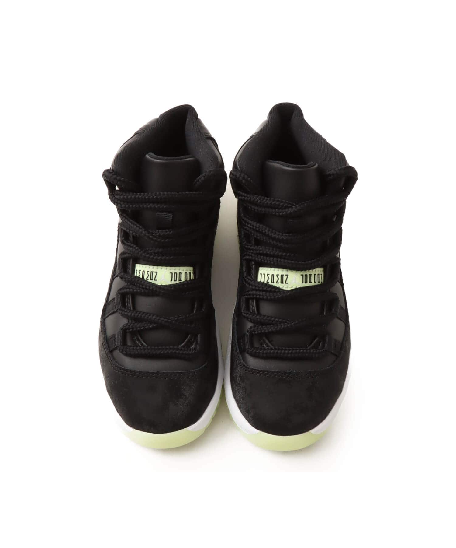 JORDAN BRAND JORDAN 11 RETRO (PS) BLACK/BARELY VOLT-DARK RAISIN-WHITEの画像