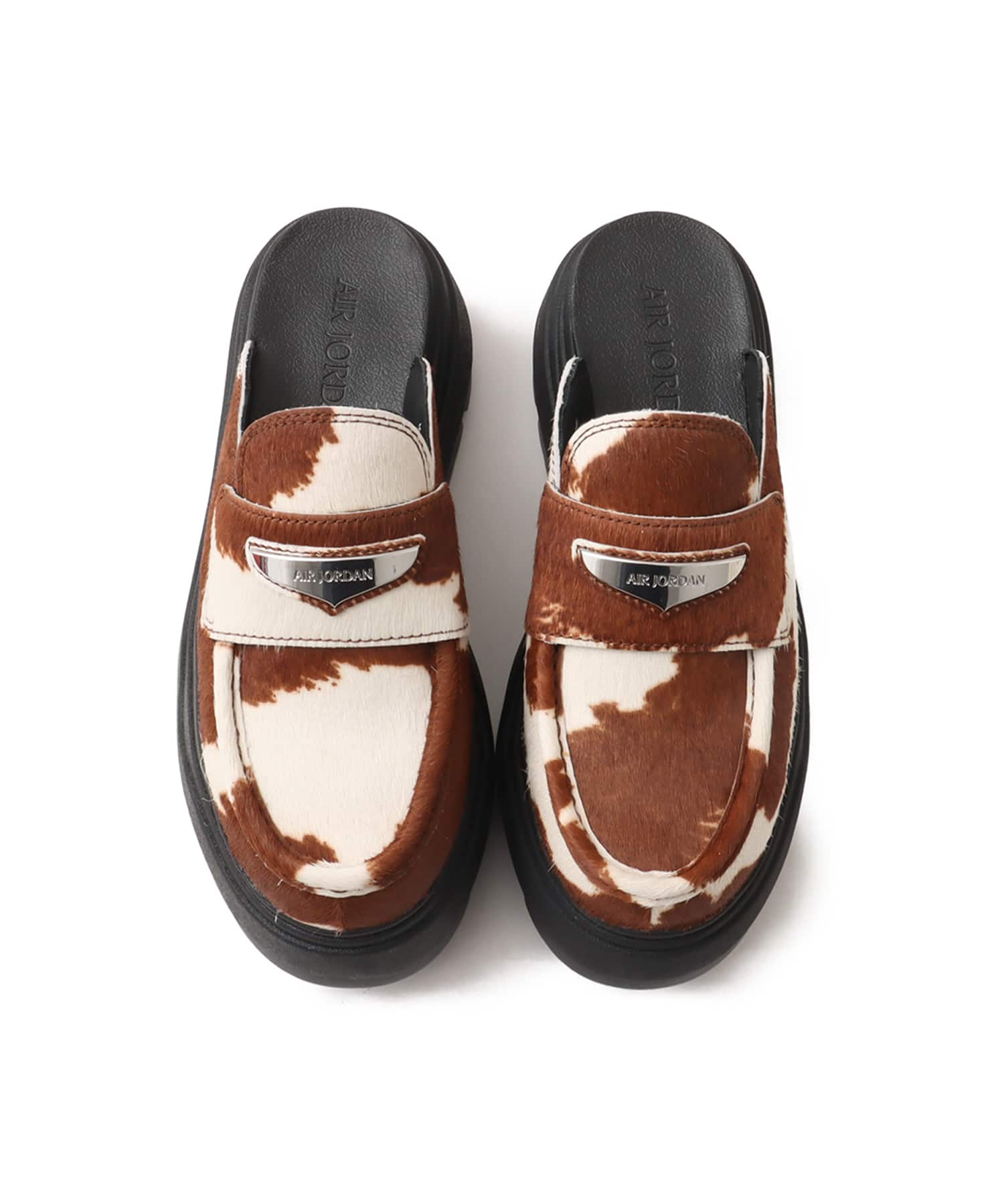 JORDAN BRAND WMNS AIR JORDAN MULE SE BLACK/METALLIC SILVER-BAROQUE BROWNの画像