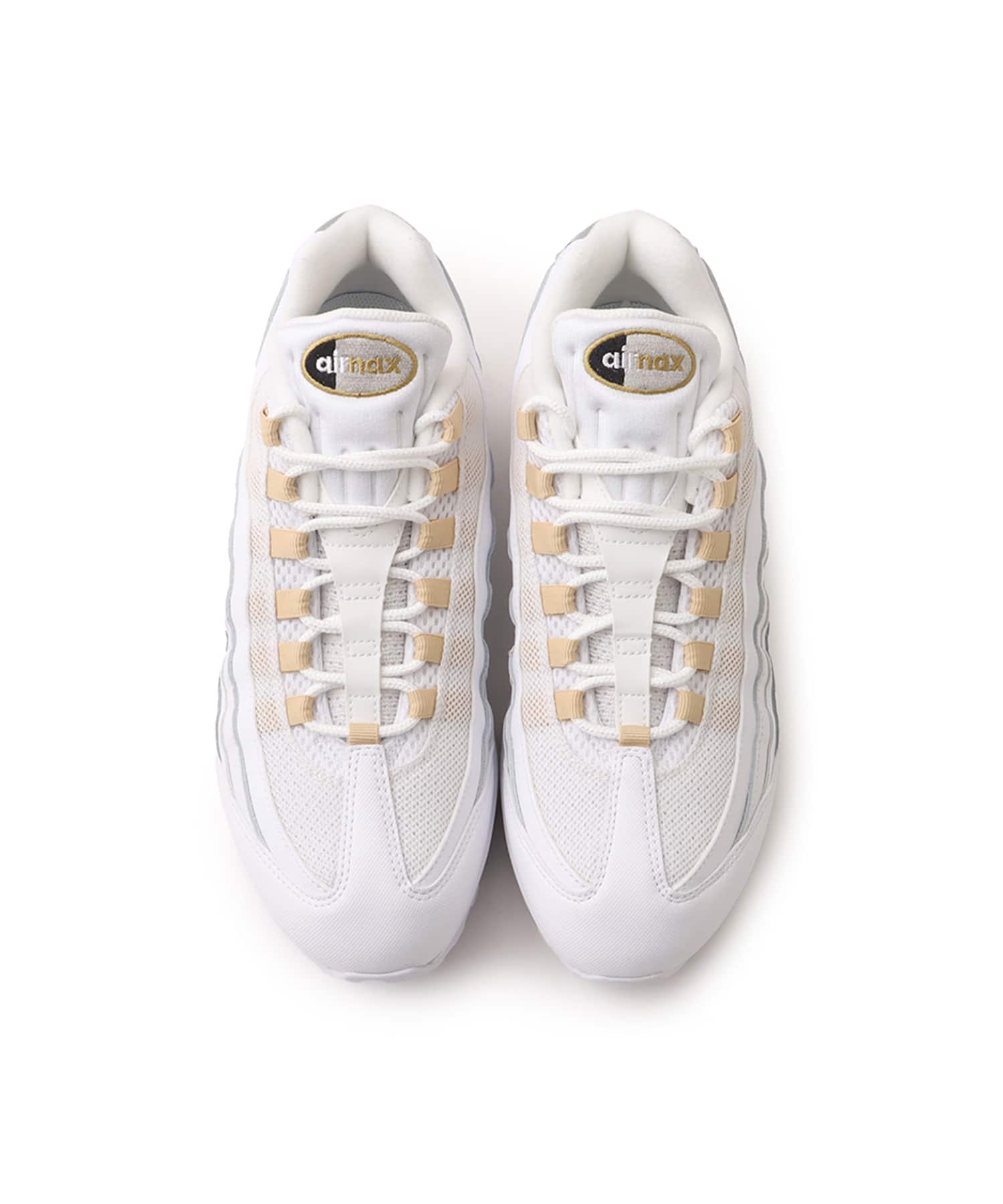 NIKE AIR MAX 95 OG WHITE/METALLIC GOLD-BLACK-PEARL GREYの画像