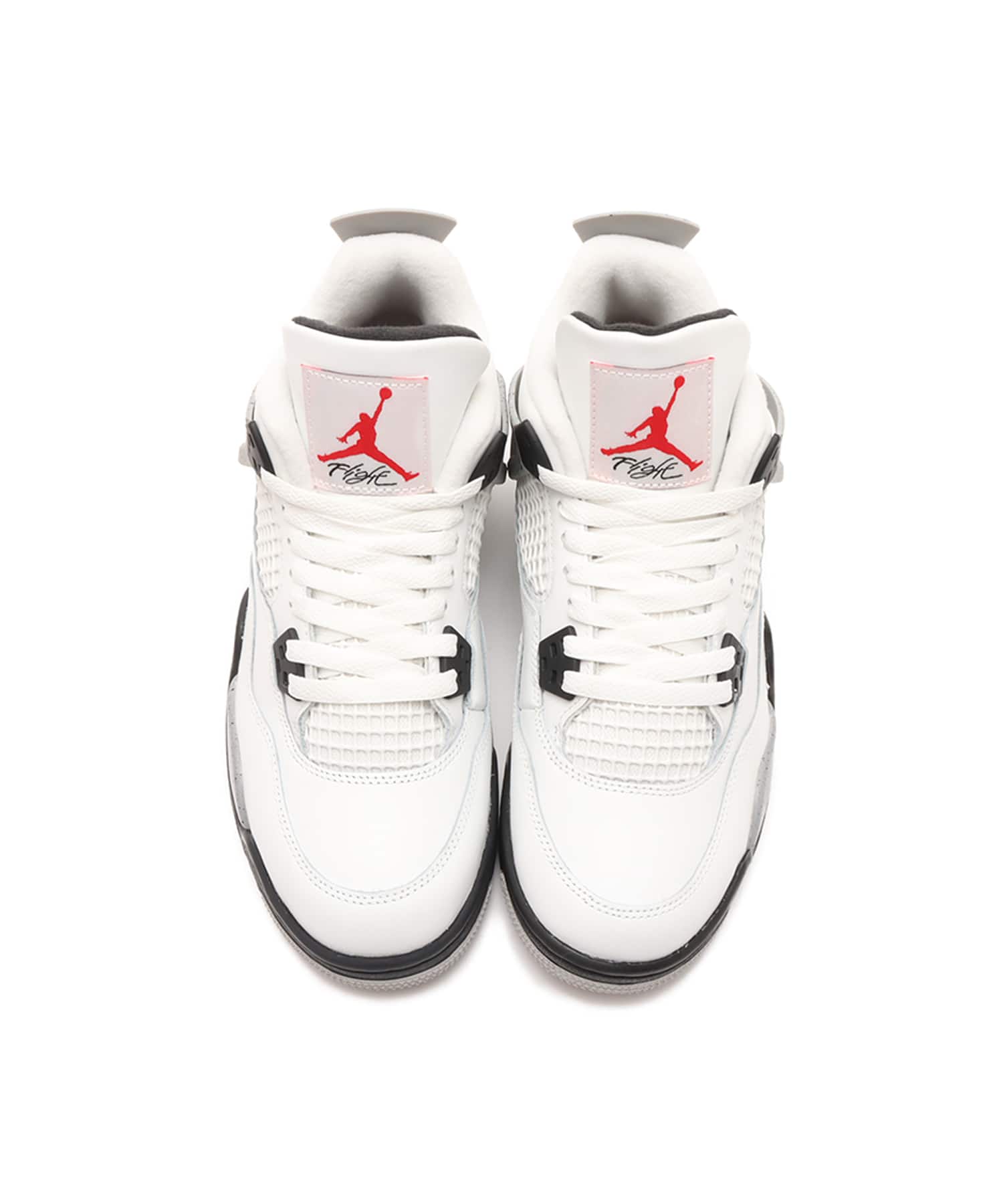 JORDAN BRAND AIR JORDAN 4 RETRO OG (GS) SUMMIT WHITE/FIRE RED-CEMENT GREY-BLACKの画像
