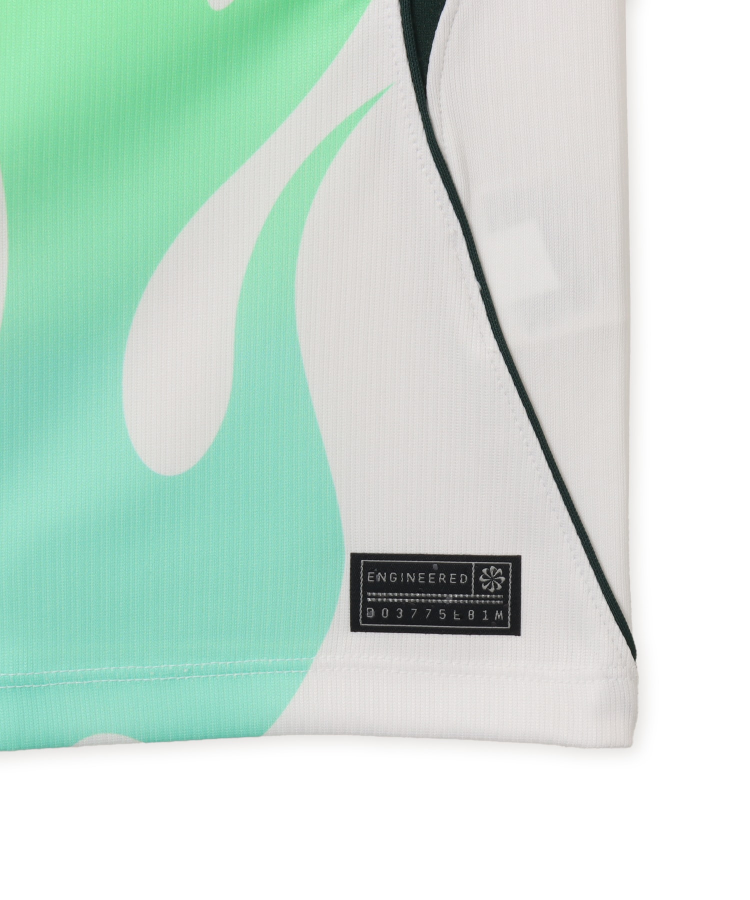 NIKE NFF M NK Dri-FIT Jersey SS Stadium Away WHITE/GREEN GLOW/(BLACK) (NO SPONSOR)の画像