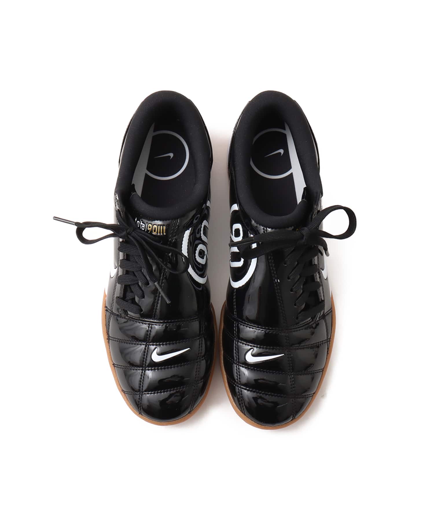 NIKE WMNS T90 BLACK/WHITE-WHITE-METALLIC GOLDの画像