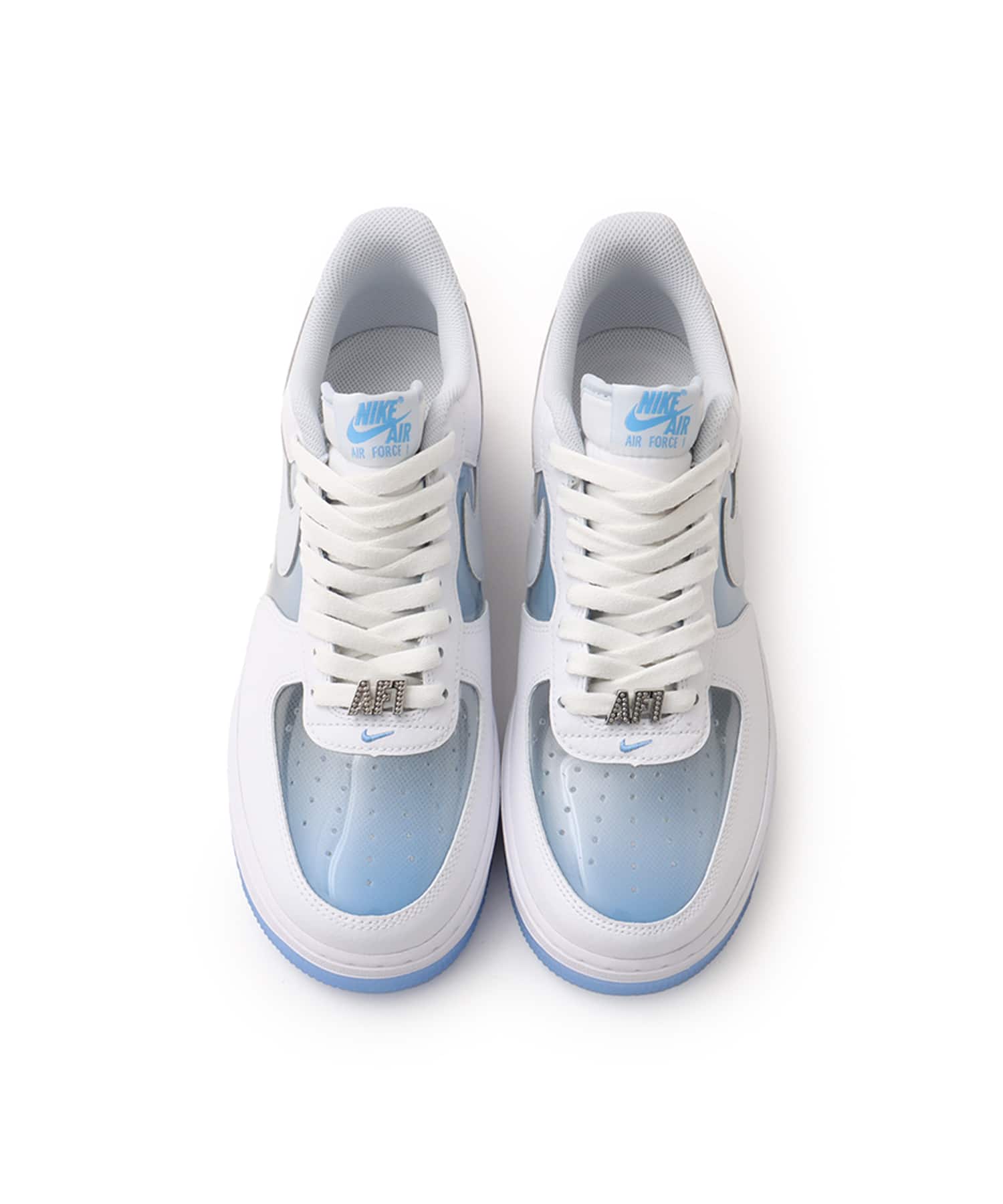 NIKE AIR FORCE 1 RETRO QS WHITE/PURE PLATINUM-UNIVERSITY BLUEの画像