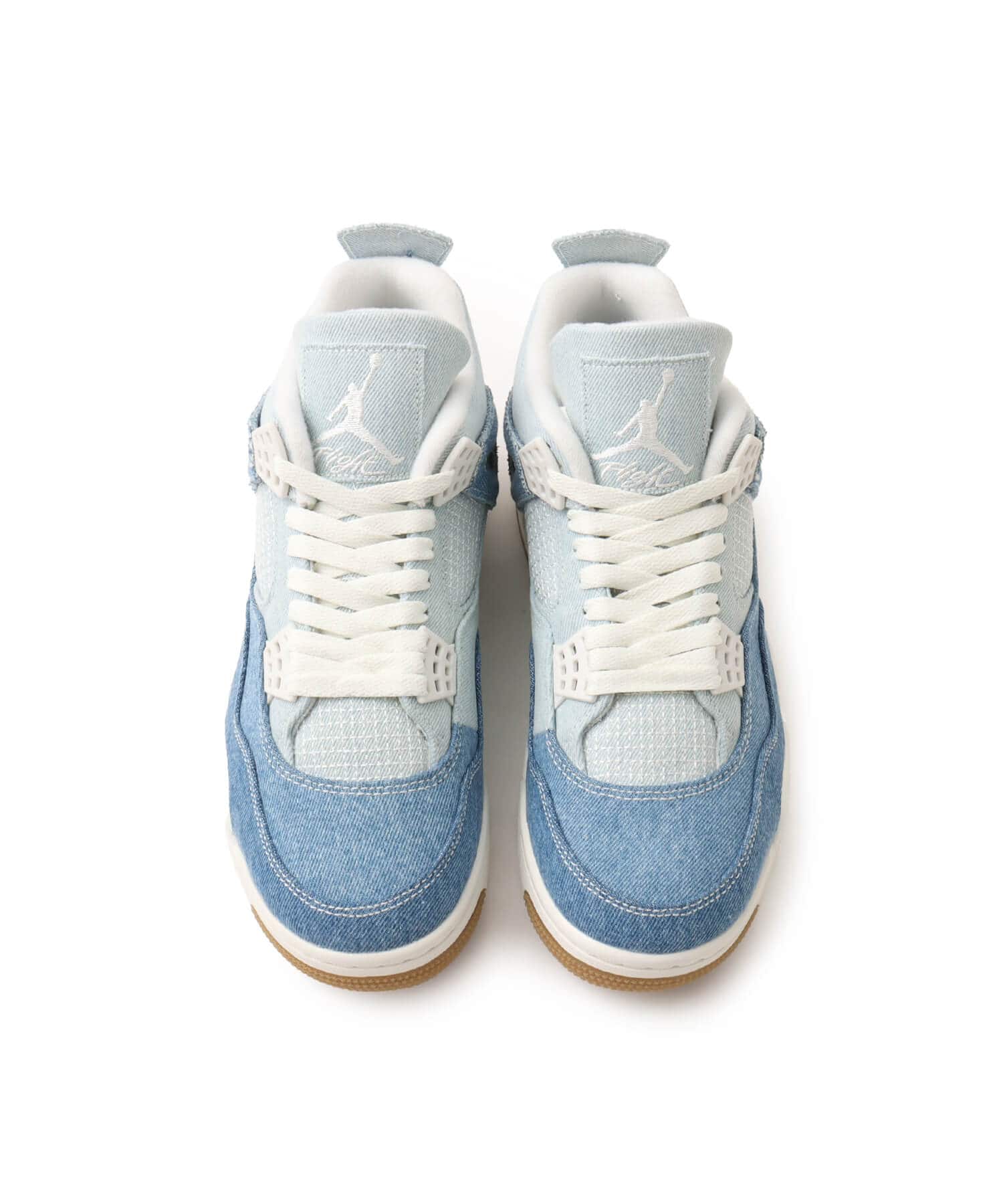 JORDAN BRAND WMNS AIR JORDAN 4 RETRO TEX SAIL/SAIL-GUM LIGHT BROWN-WORN BLUEの画像