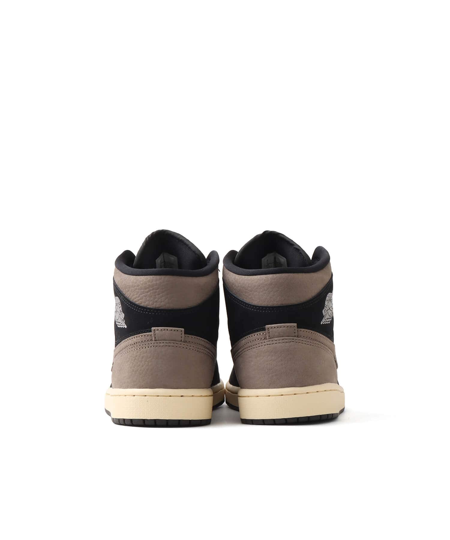 JORDAN BRAND AIR JORDAN 1 MID SE BLACK/OLIVE GREY-LT WILD MANGOの画像