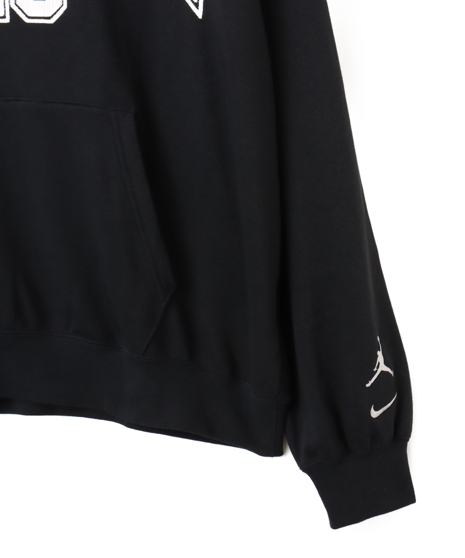 JORDAN BRAND M J MVP FLC PO HD LB BLACK/LT SMOKE GREYの画像