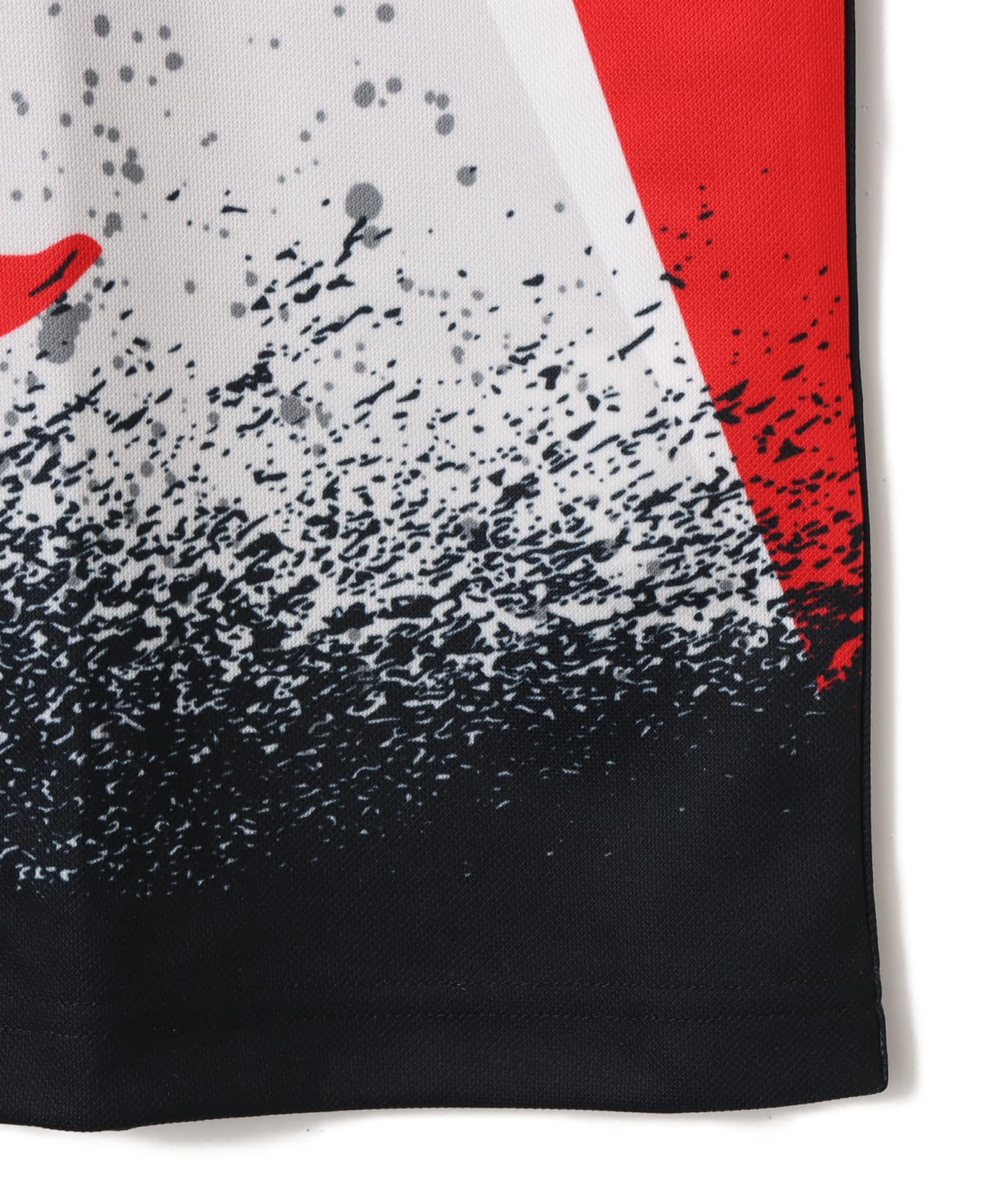 JORDAN BRAND M J ESS STMT GFX SS TOP MTRSPT NEUTRAL GREY/BLACK/FIRE REDの画像