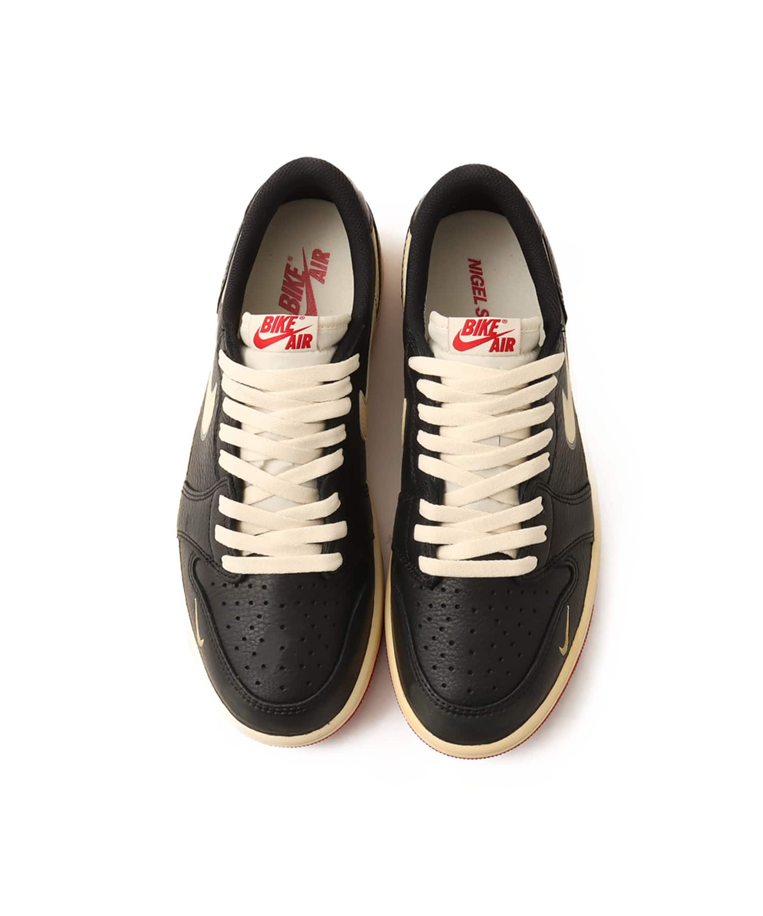 JORDAN BRAND AIR JORDAN 1 RETRO LW OG NITRO BLACK/MUSLIN-VARSITY REDの画像