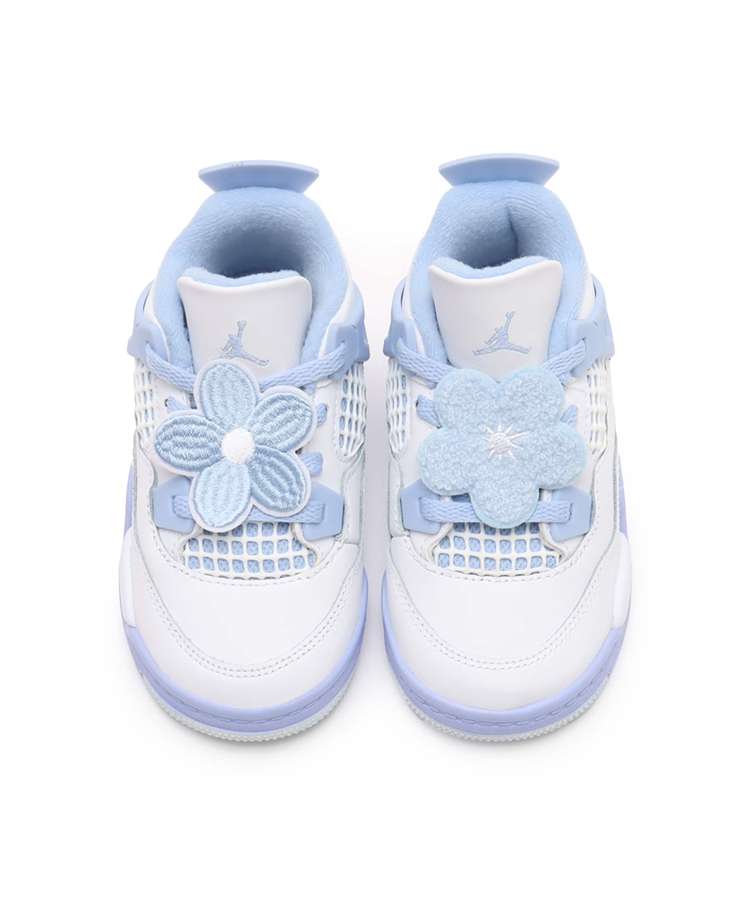 JORDAN BRAND JORDAN 4 RETRO (TD) WHITE/ALUMINUM-BLUE TINT-OIL GREENの画像