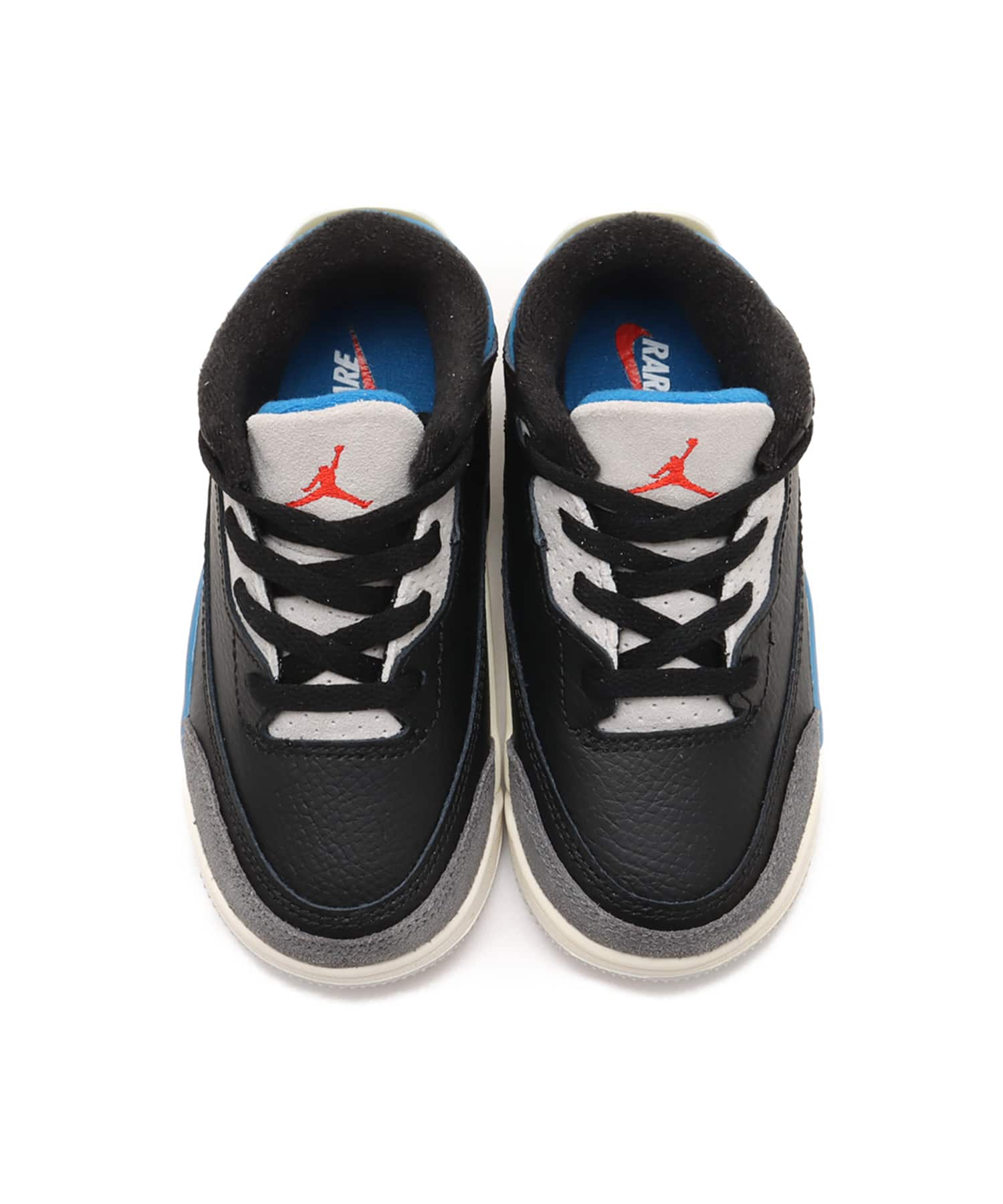 JORDAN BRAND JORDAN 3 RETRO OG (TD) BLACK/CHILE RED-NEUTRAL GREYの画像