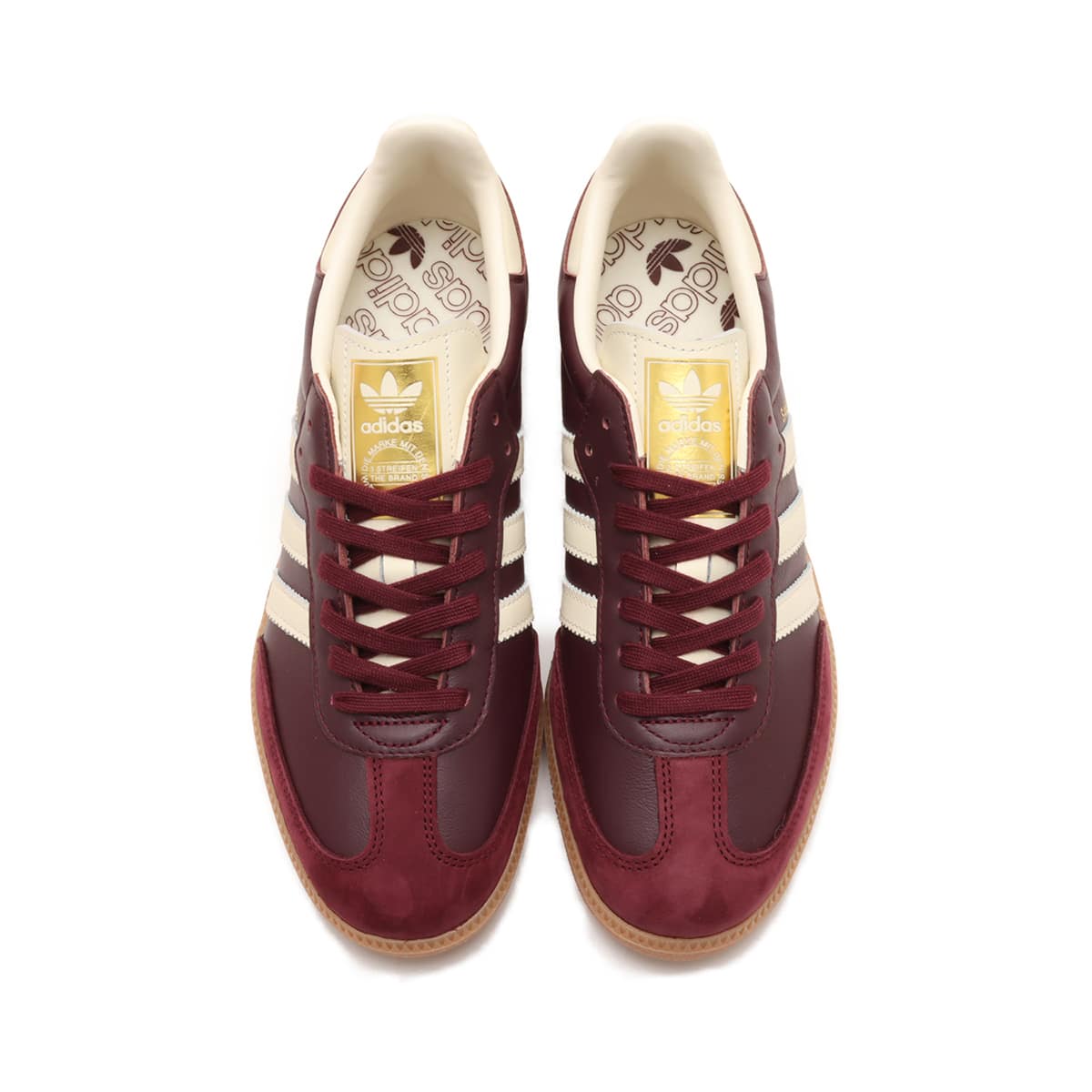 adidas SAMBA OG W MAROON/CREWHT/GOLDMTの画像