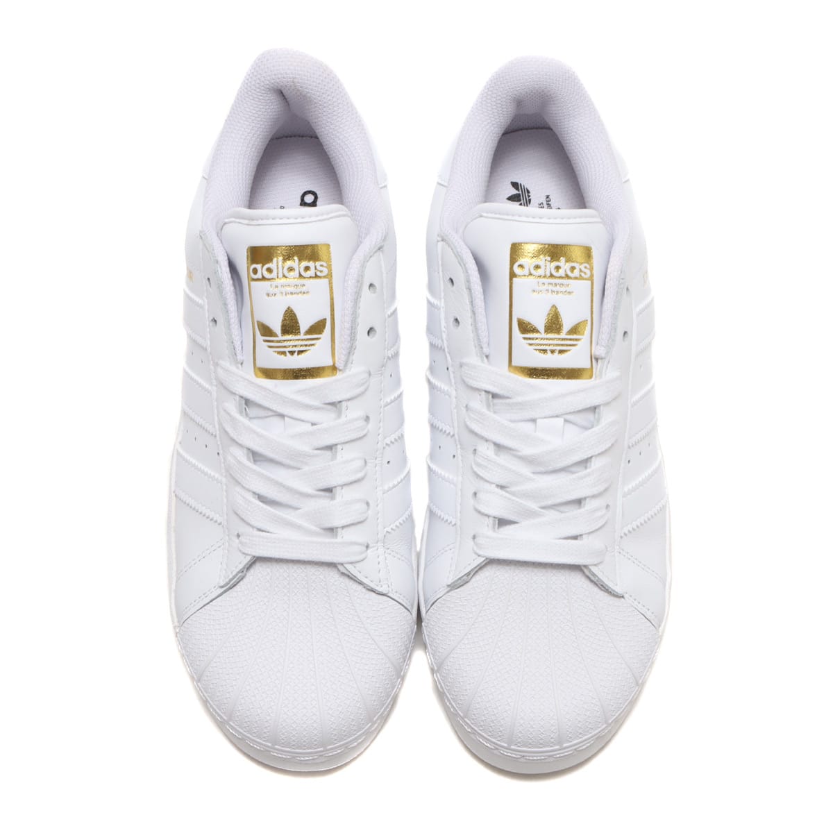 adidas SUPERSTAR XLG FOOTWEAR WHITE/FOOTWEAR WHITE/GOLD METALLIC