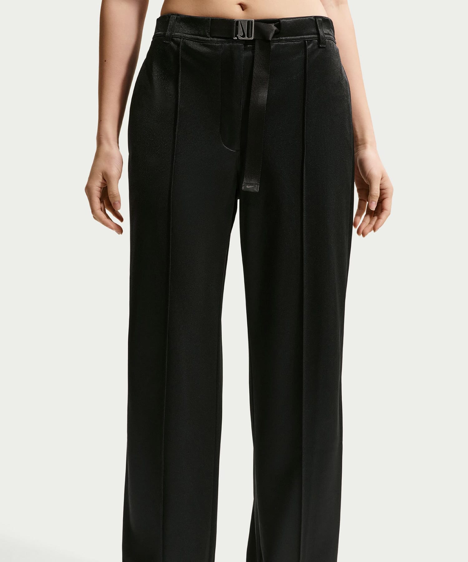 NIKE AS W NSW BELTED PINTUCK PANT M BLACKの画像