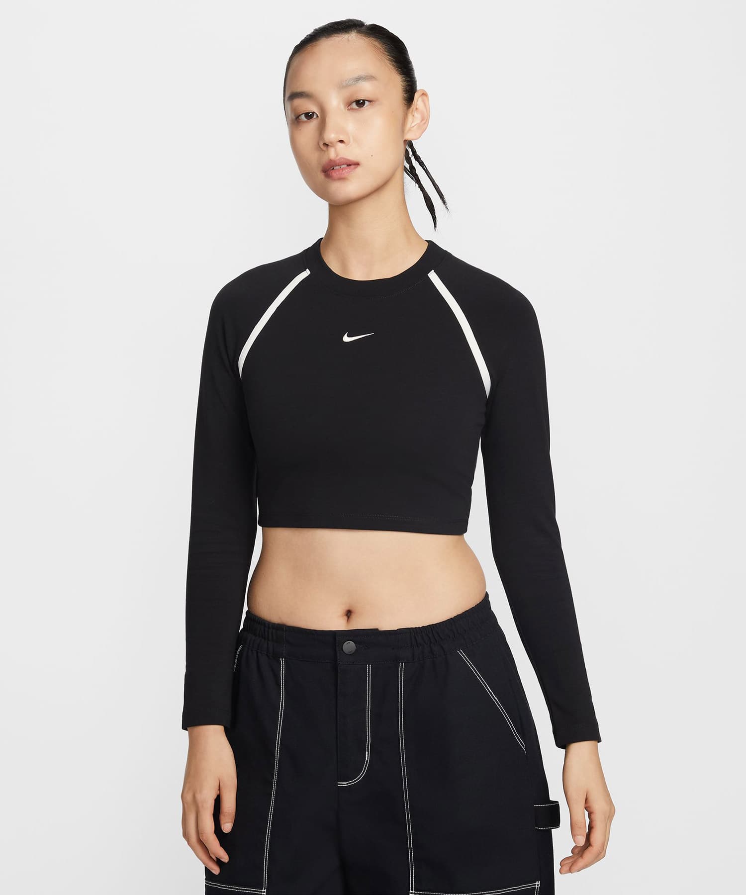 NIKE AS W NSW STREET LS BODY BOLD C BLACKの画像