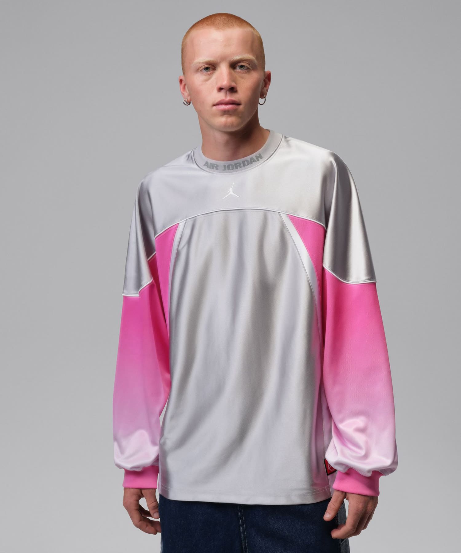 JORDAN BRAND M J FLT CLB JERSEY LT SMOKE GREY/(WHITE)の画像