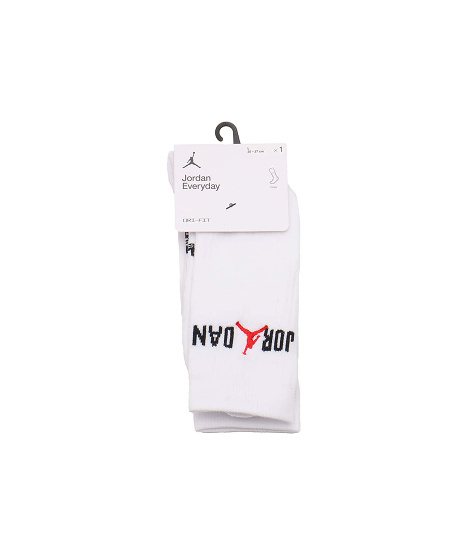JORDAN BRAND U J ED PLY CREW - 144 STR WHITE/BLACK/UNIVERSITY REDの画像