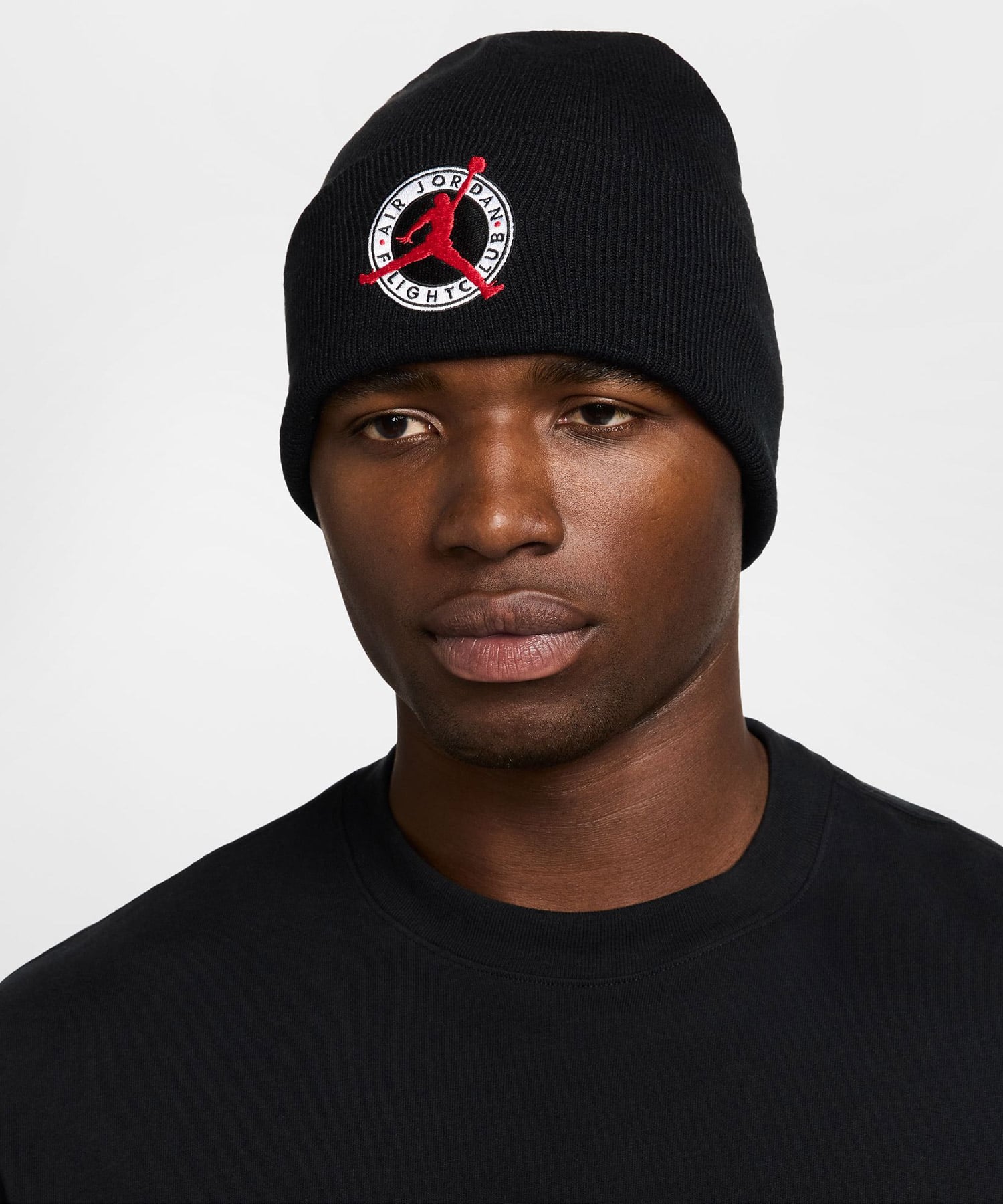 JORDAN BRAND U J PEAK BEANIE FLT CLUB BLACKの画像