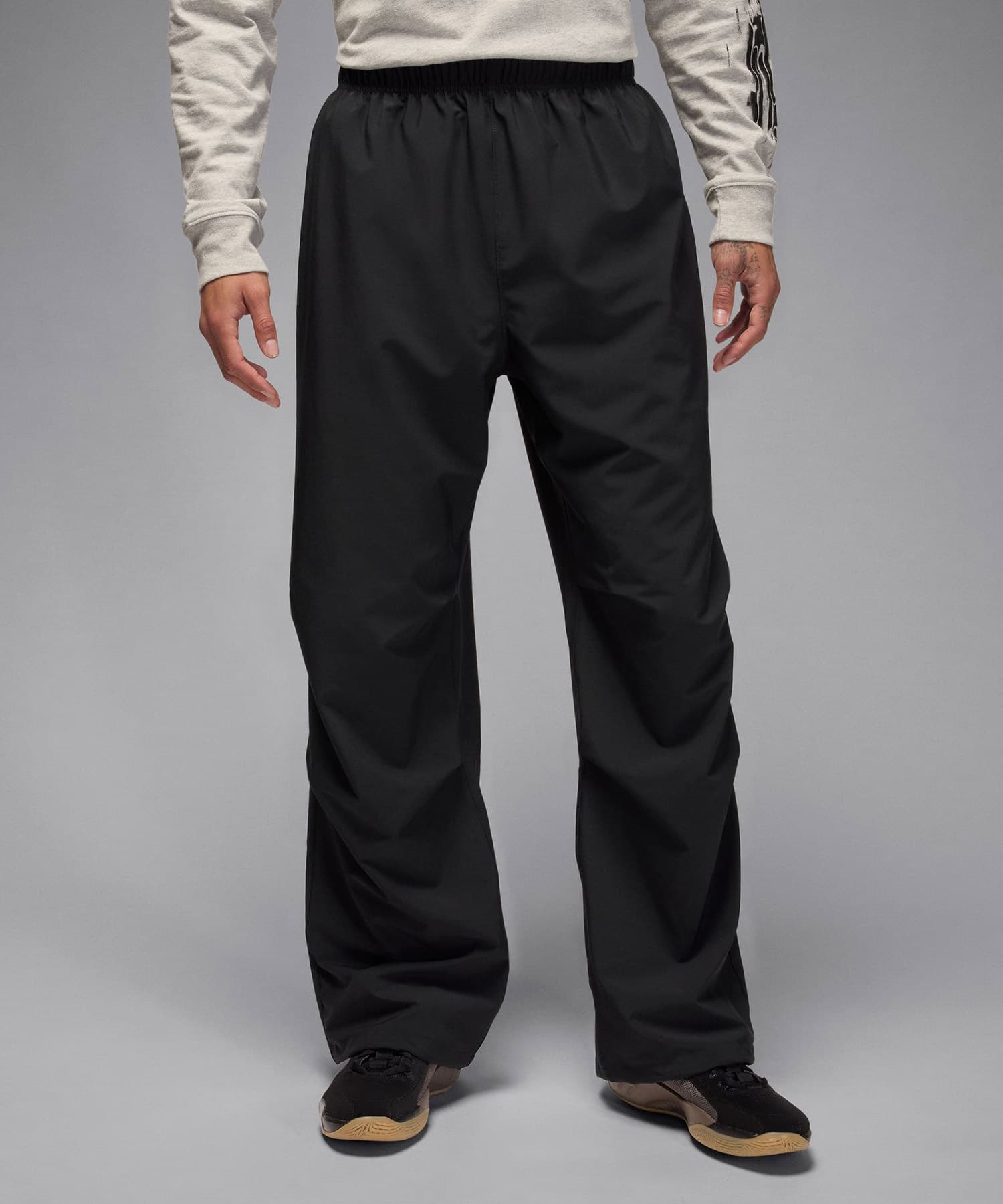 JORDAN BRAND M J DF SPRT WOVEN PANT JT BLACK/UNIVERSITY REDの画像