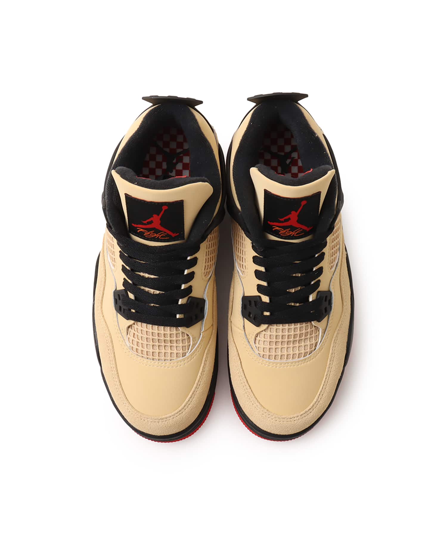 JORDAN BRAND AIR JORDAN 4 RETRO (GS) SESAME/FIRE RED-BLACK-WHITEの画像