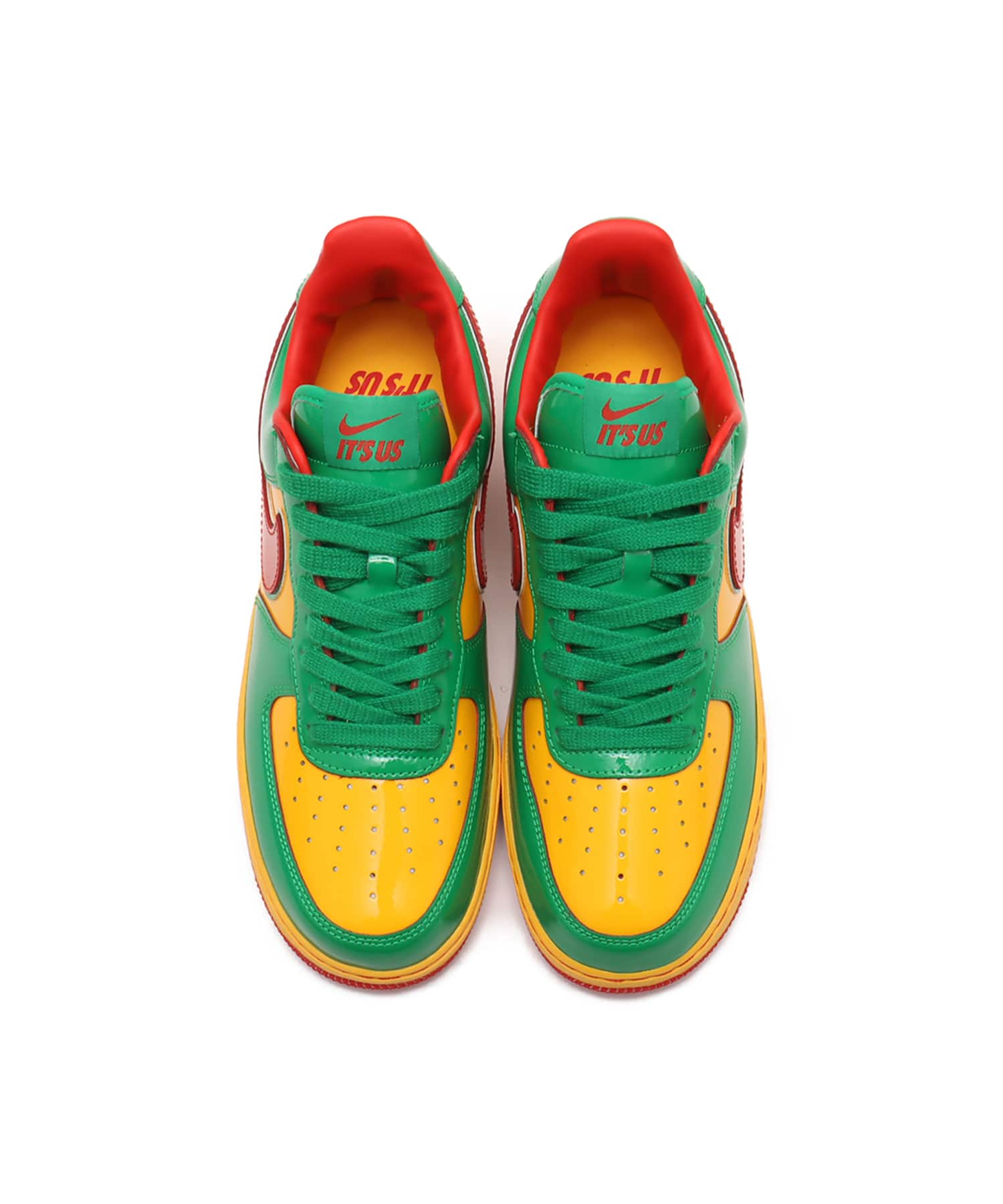 NIKE US FORCE 1 LUCKY GREEN/MYSTIC RED-UNIVERSITY GOLDの画像