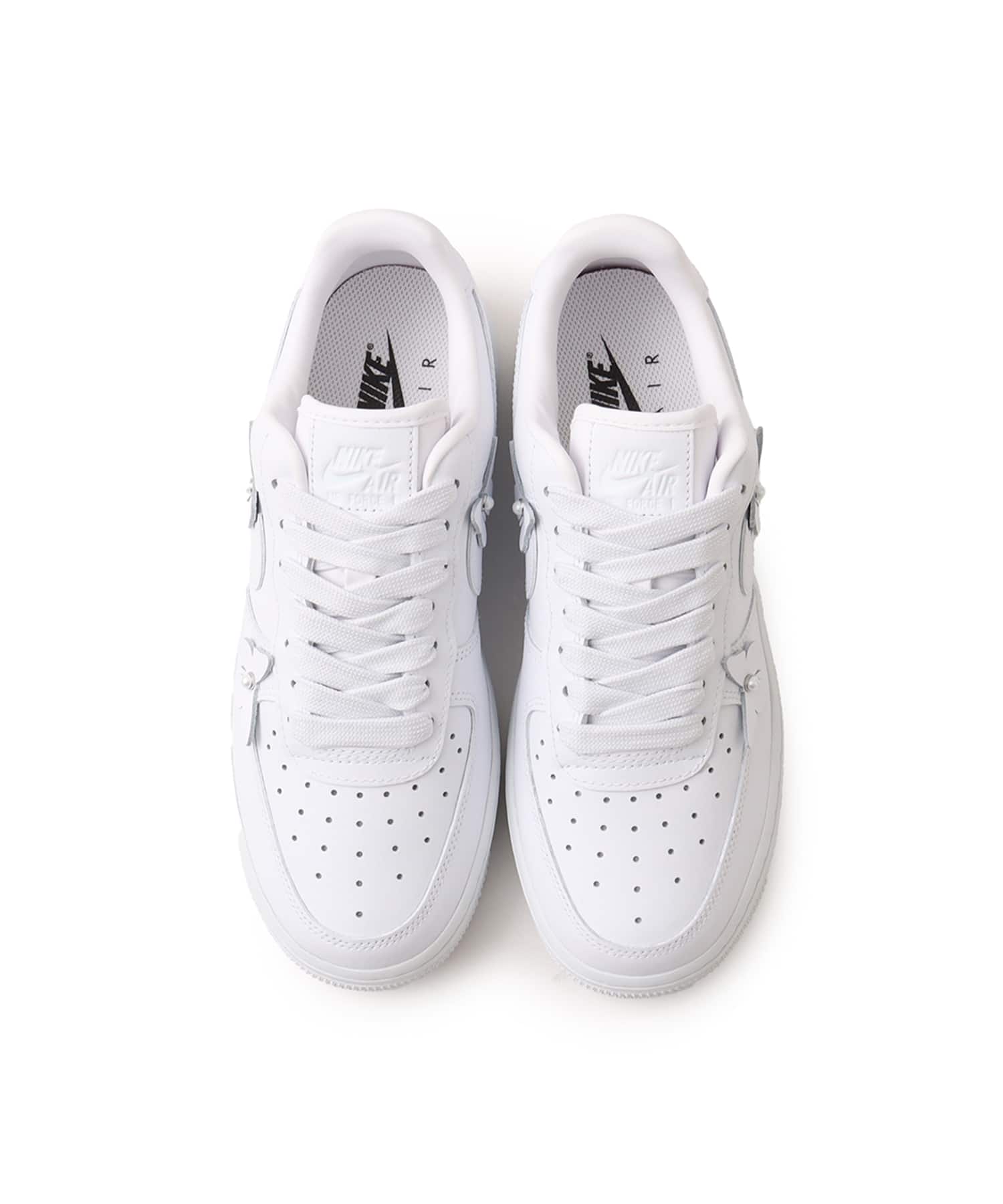 NIKE W AIR FORCE 1 LO WHITE/WHITE-BLACKの画像