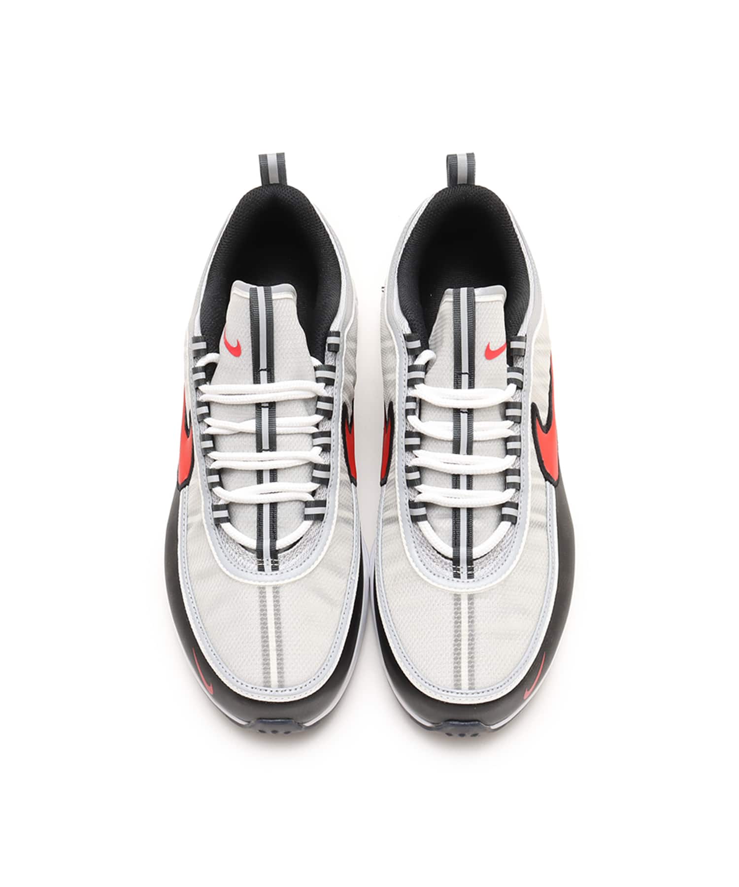 NIKE AIR ZOOM SPIRIDON METALLIC SILVER/SPORT RED-BLACK-WHITE NIKE AIR ZOOM SPIRIDON METALLIC SILVER/SPORT RED-BLACK-WHITE