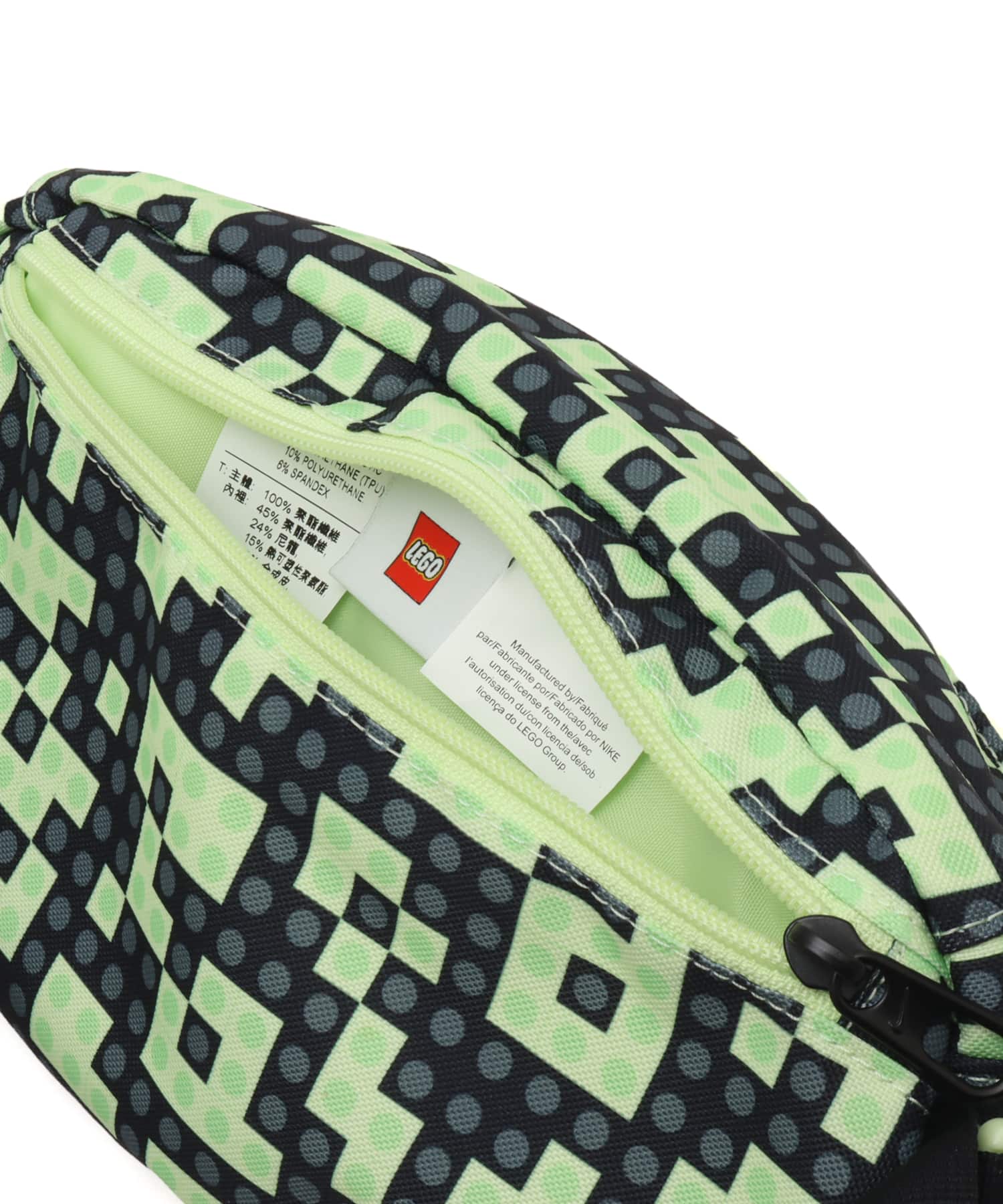 NIKE x LEGOR Collection WAISTPACK LT LIQUID LIME/BLACK/(METALLIC SILVER)の画像