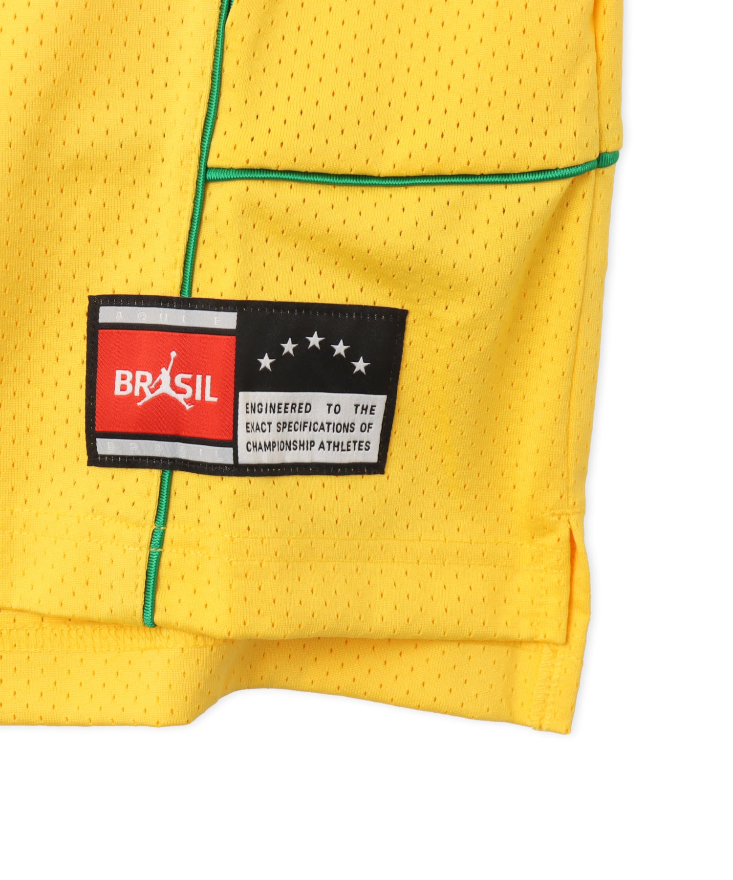 JORDAN BRAND M J ESS MESH JERSEY P6 VARSITY MAIZE/LUCKY GREENの画像