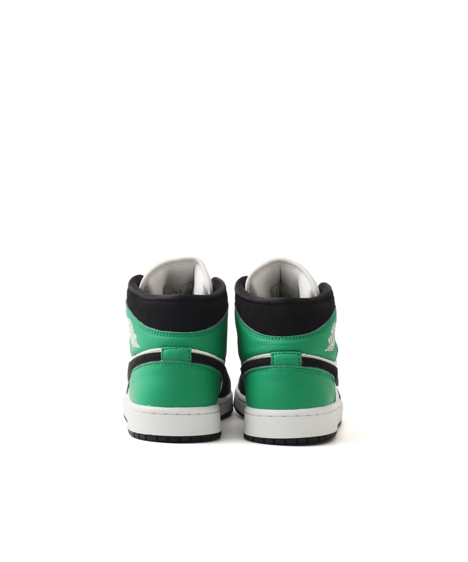 JORDAN BRAND AIR JORDAN 1 MID SE SUMMIT WHITE/BLACK-LUCKY GREENの画像