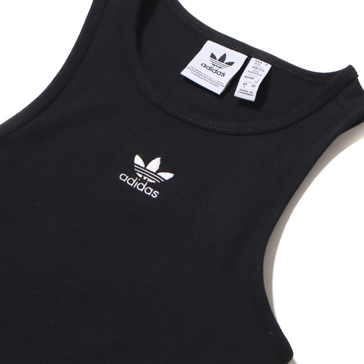 adidas RIB TANK BLACK 24SS-I