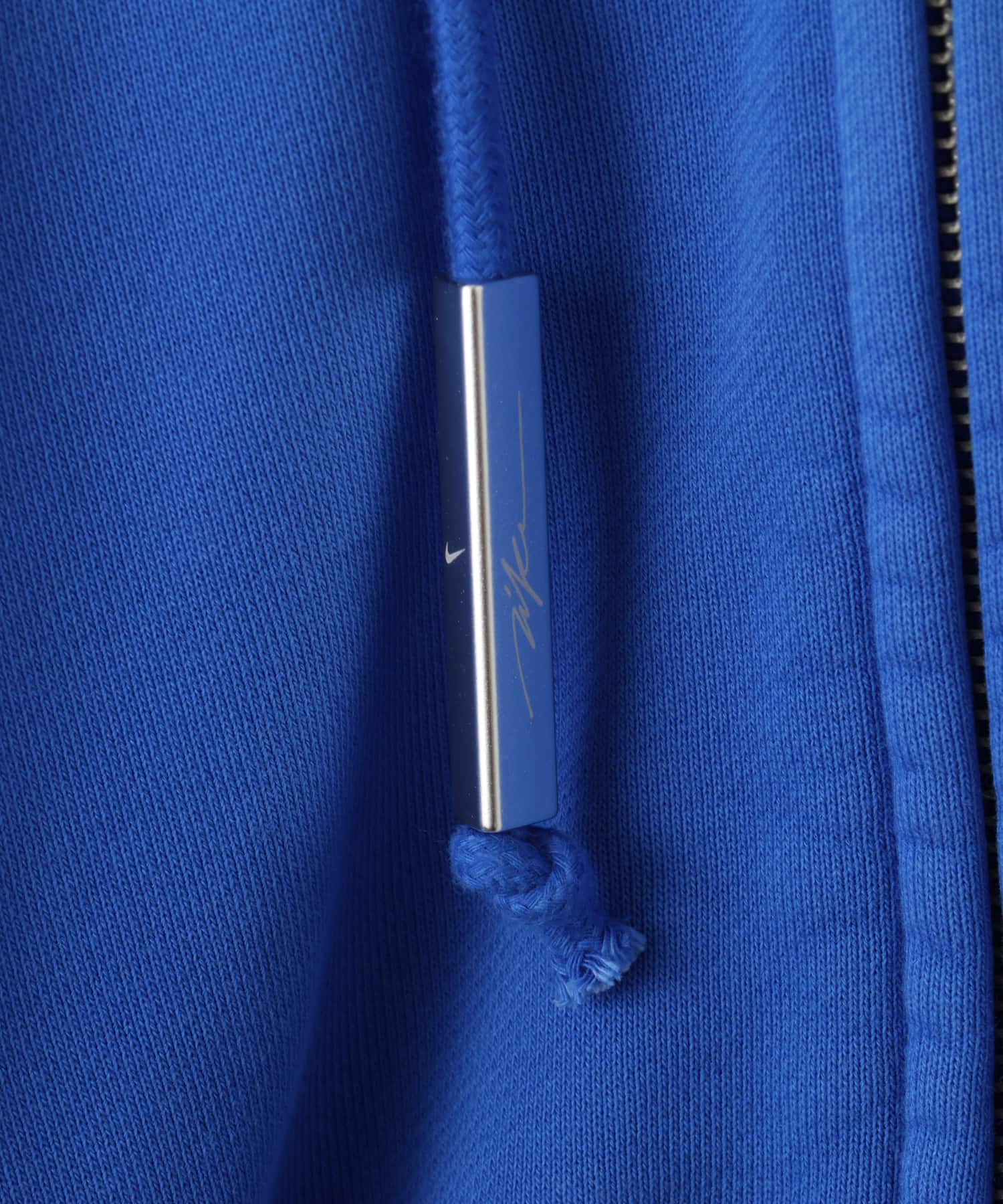 NIKE W NRG NK STUDIO FLEECE HOODIE BLUEの画像