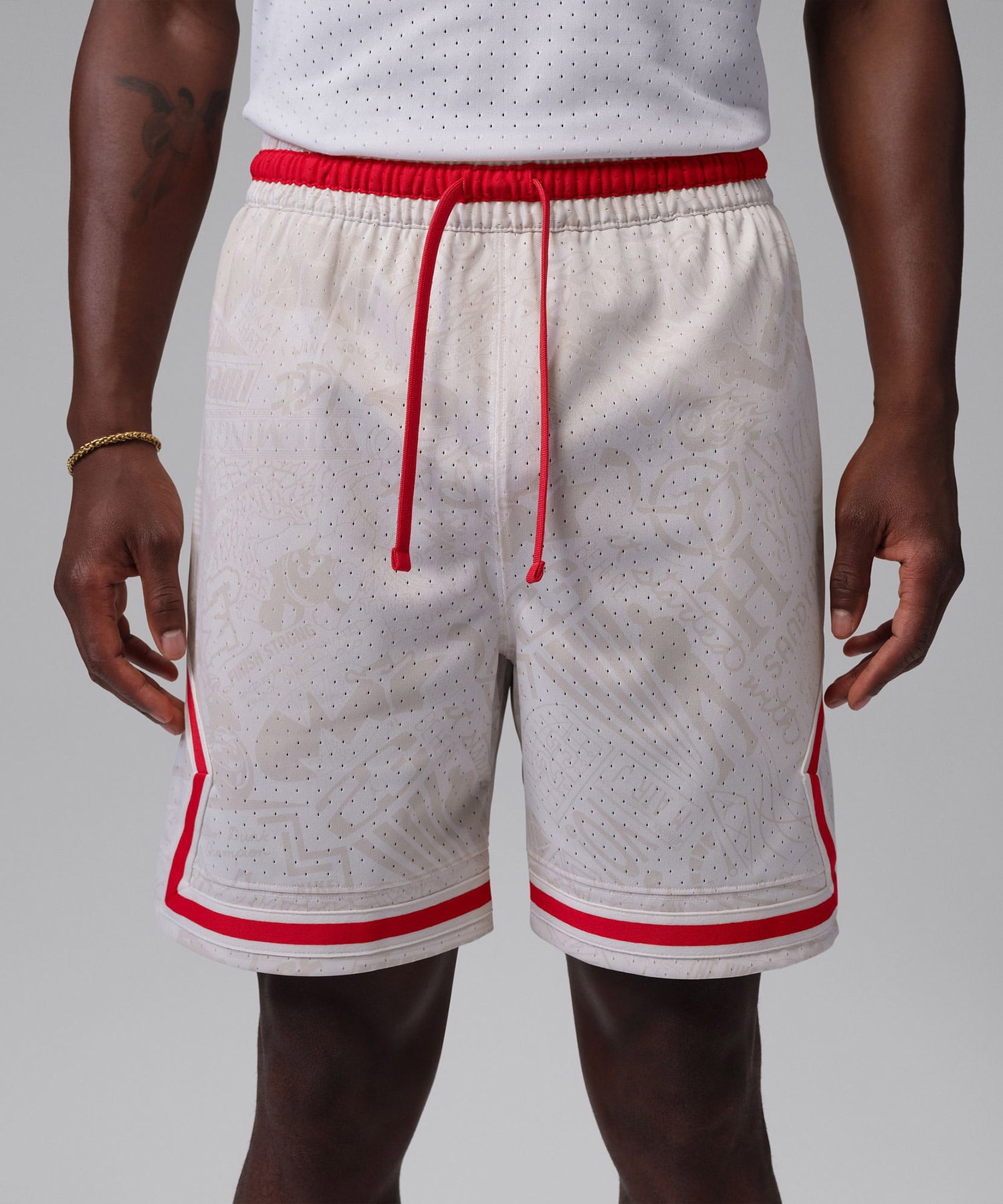 JORDAN BRAND M J DF SPRT AOP DMND SHORT WHITEの画像