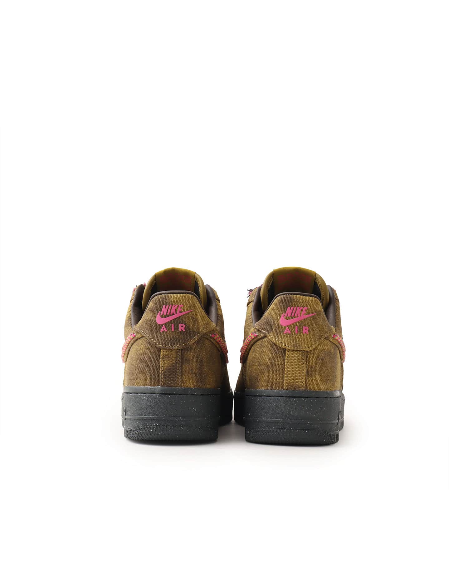NIKE AIR FORCE 1 BOUCLE QS DESERT MOSS/FIERCE PINK-MIDWEST GOLDの画像