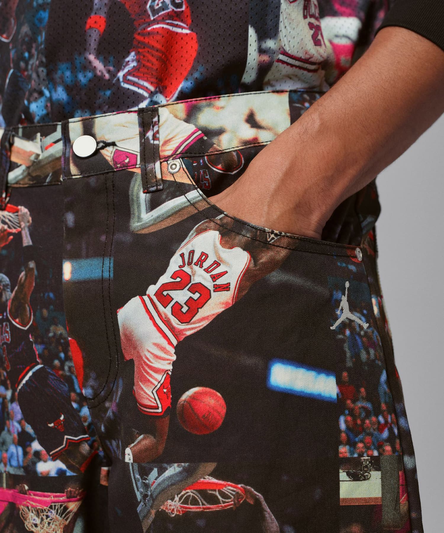 JORDAN BRAND M J FLT AOP WVN PANT BLACKの画像