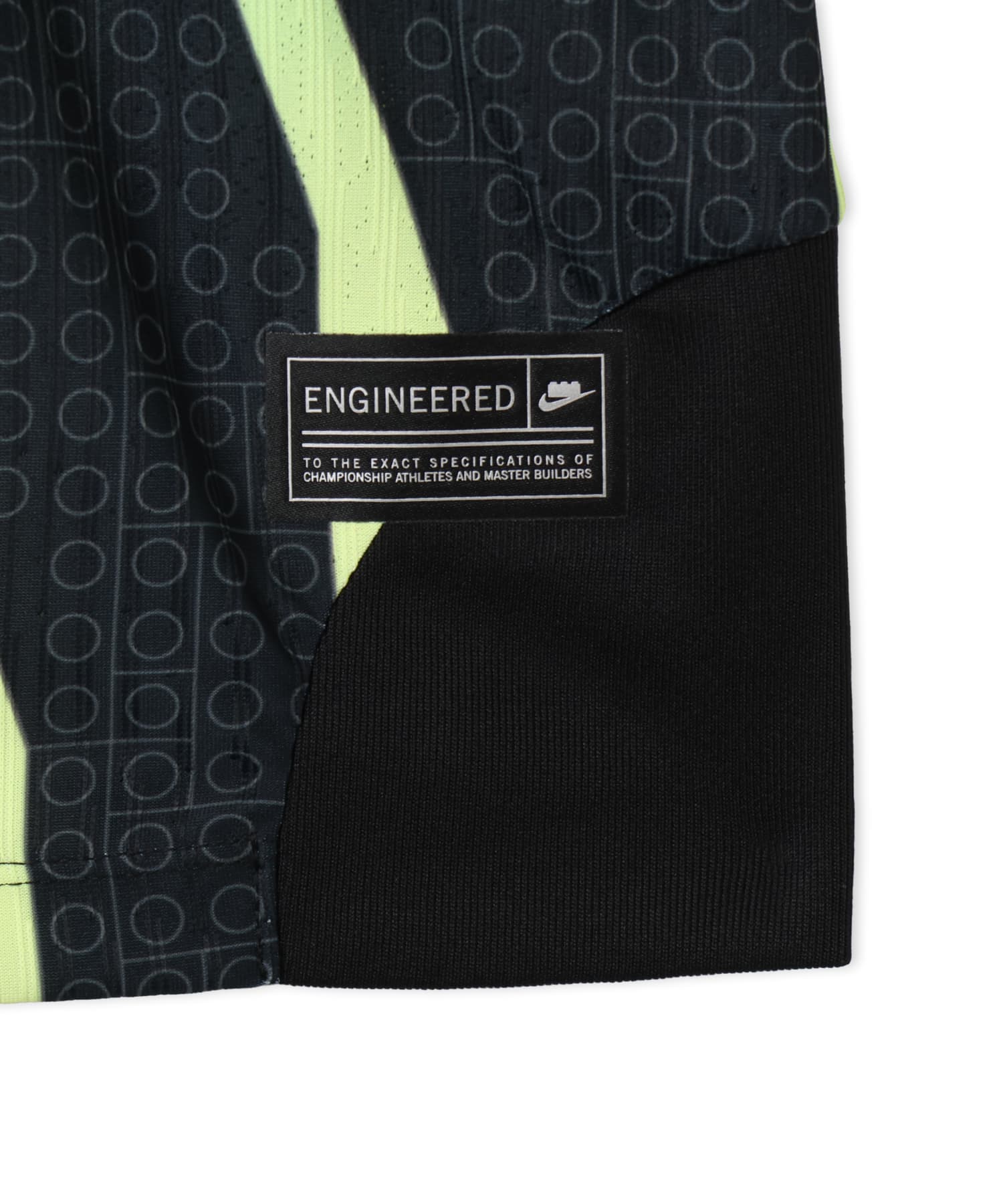 NIKE X LEGO COL AEROFIT F JSY BLACK/(LT LIQUID LIME)の画像