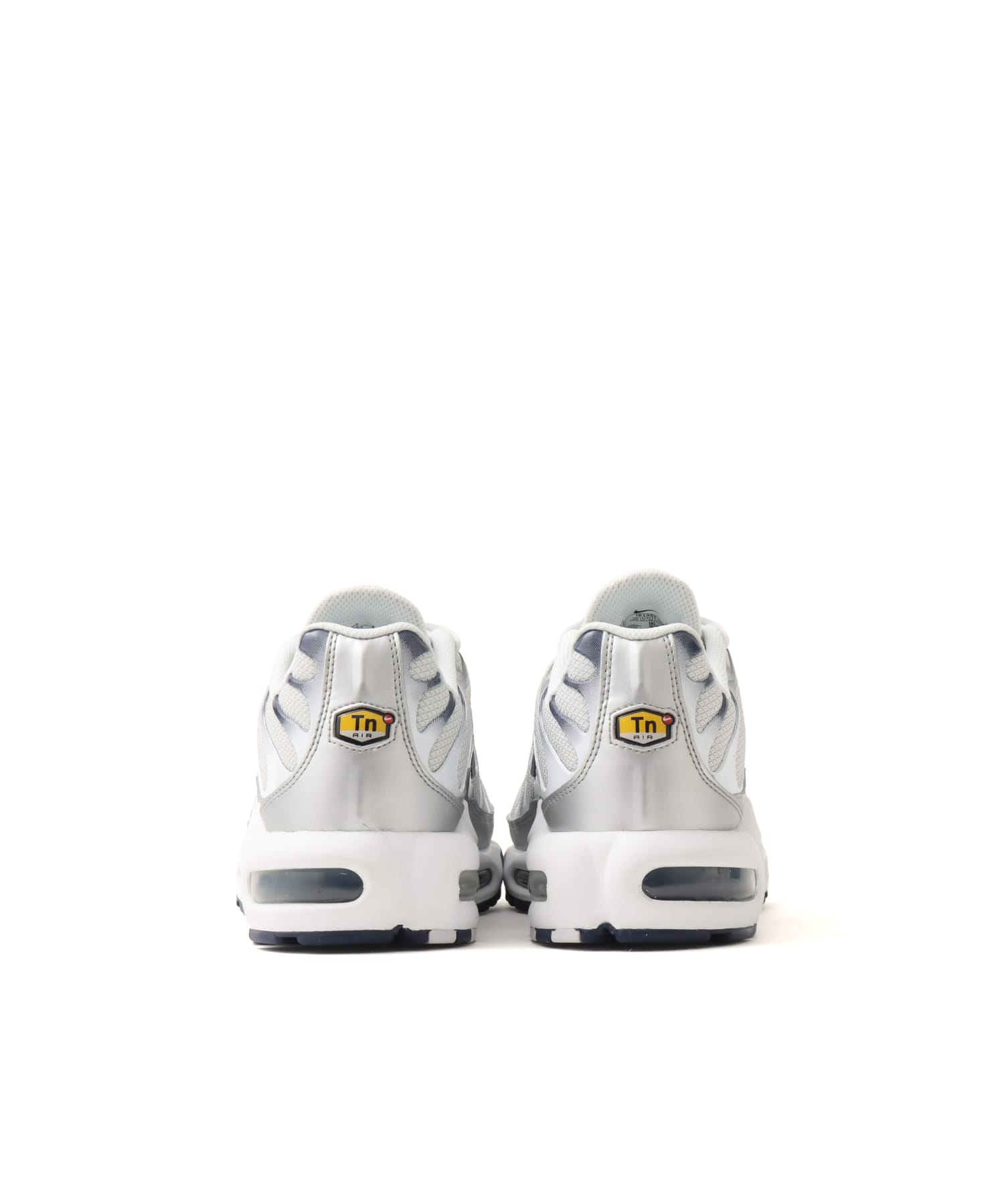 NIKE WMNS AIR MAX PLUS WHITE/METALLIC SILVER-ASHEN SLATEの画像