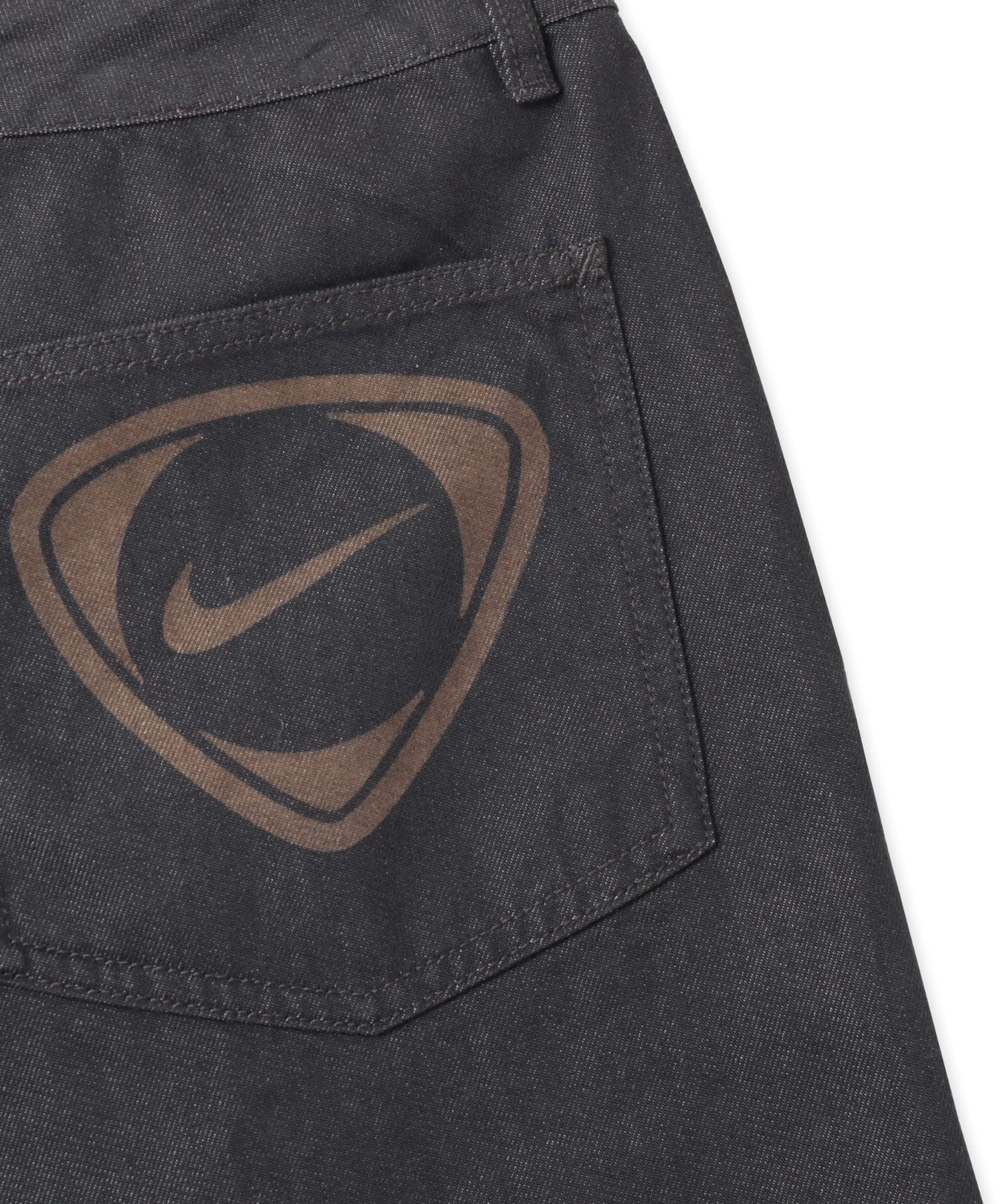 NIKE AS M NK DENIM SHORT FTBL KOR A ANTHRACITEの画像
